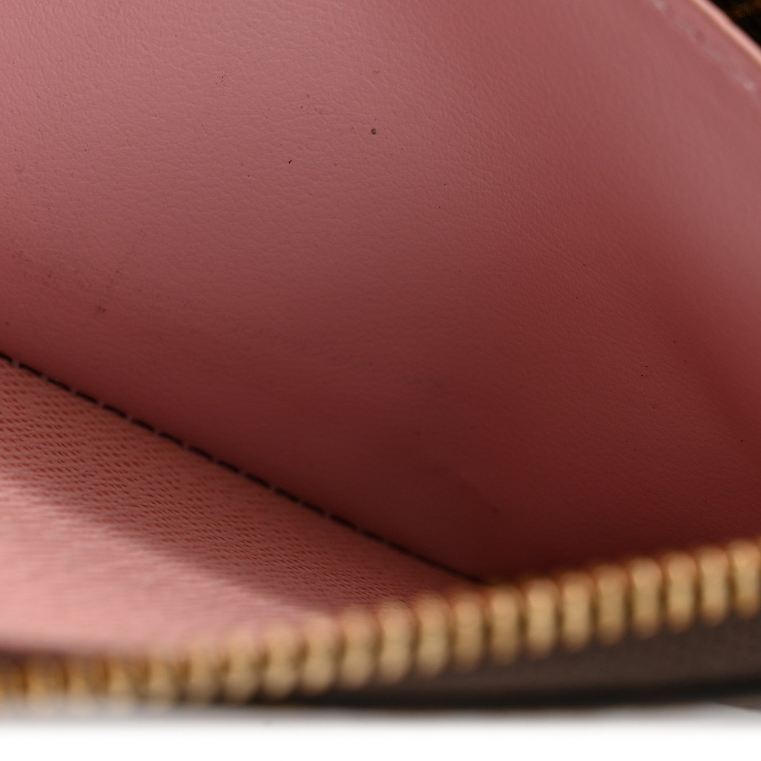 Monogram Clemence Wallet Rose Ballerine
