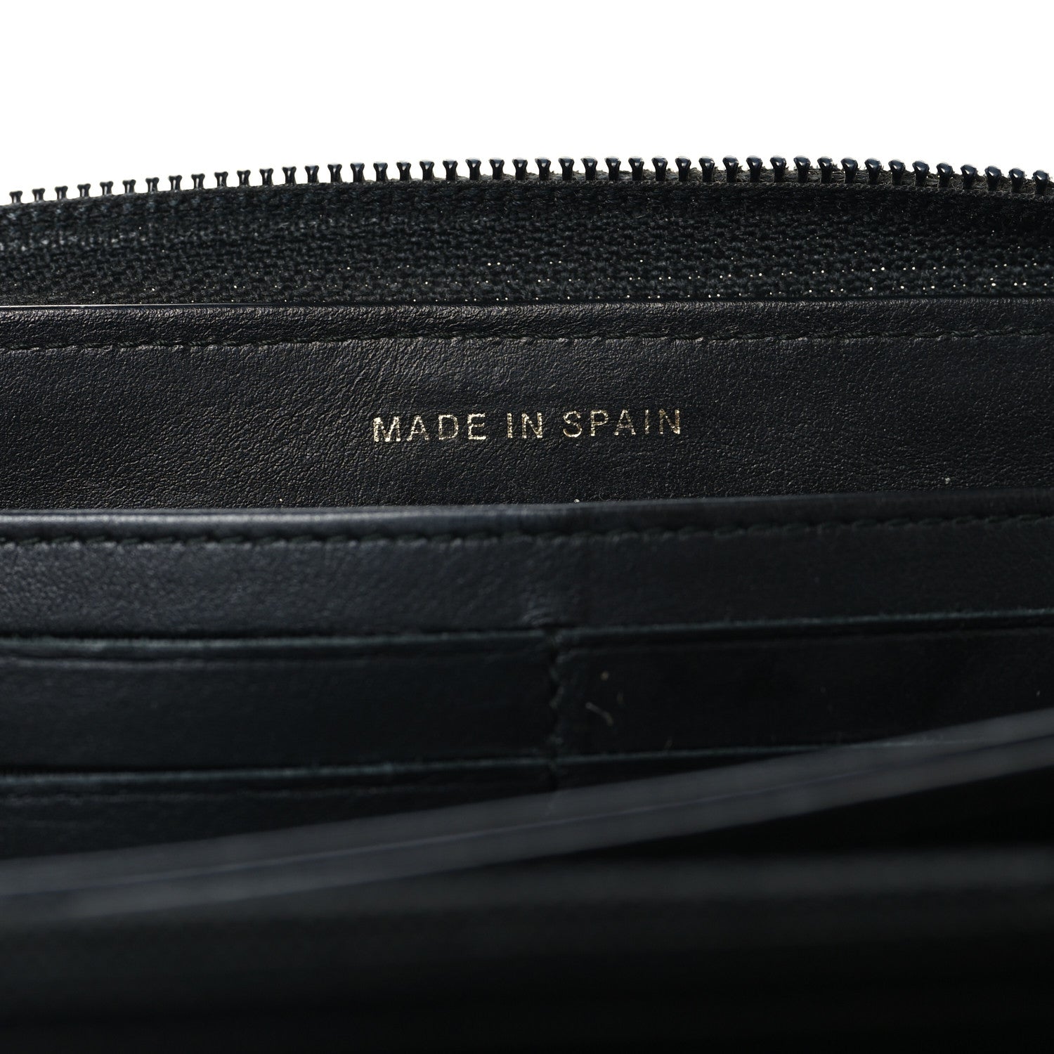 Caviar Quilted Boy Long Zip Around Wallet Black