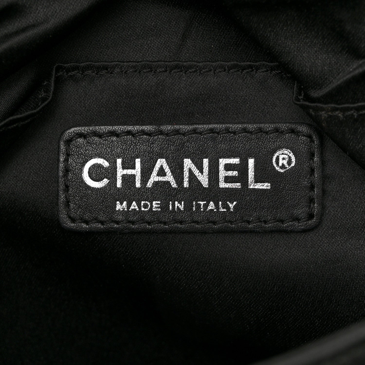 Satin Quilted Flap Clutch Black