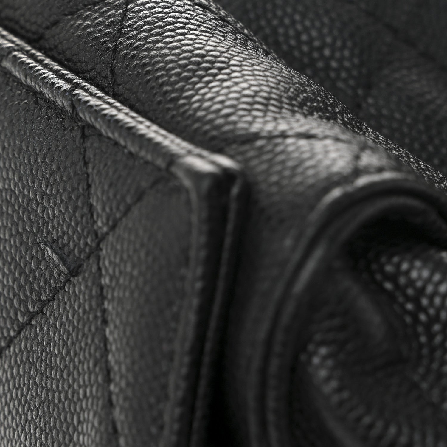Caviar Quilted Medium Chanel 25 Handbag Black