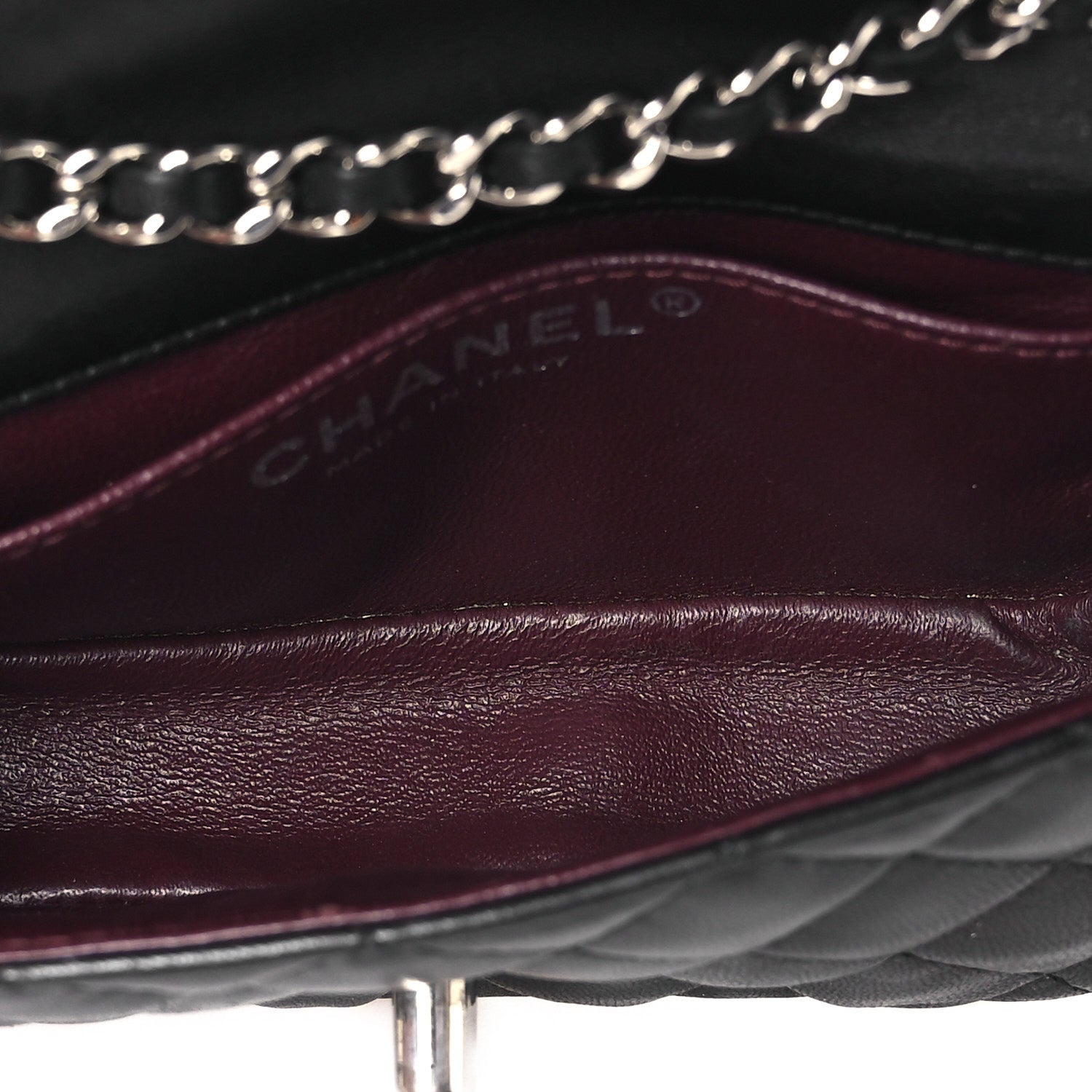 Lambskin Quilted Double Mini Flap Crossbody Black