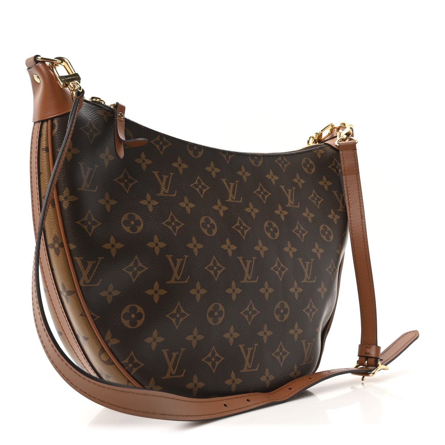 Reverse Monogram Loop Hobo