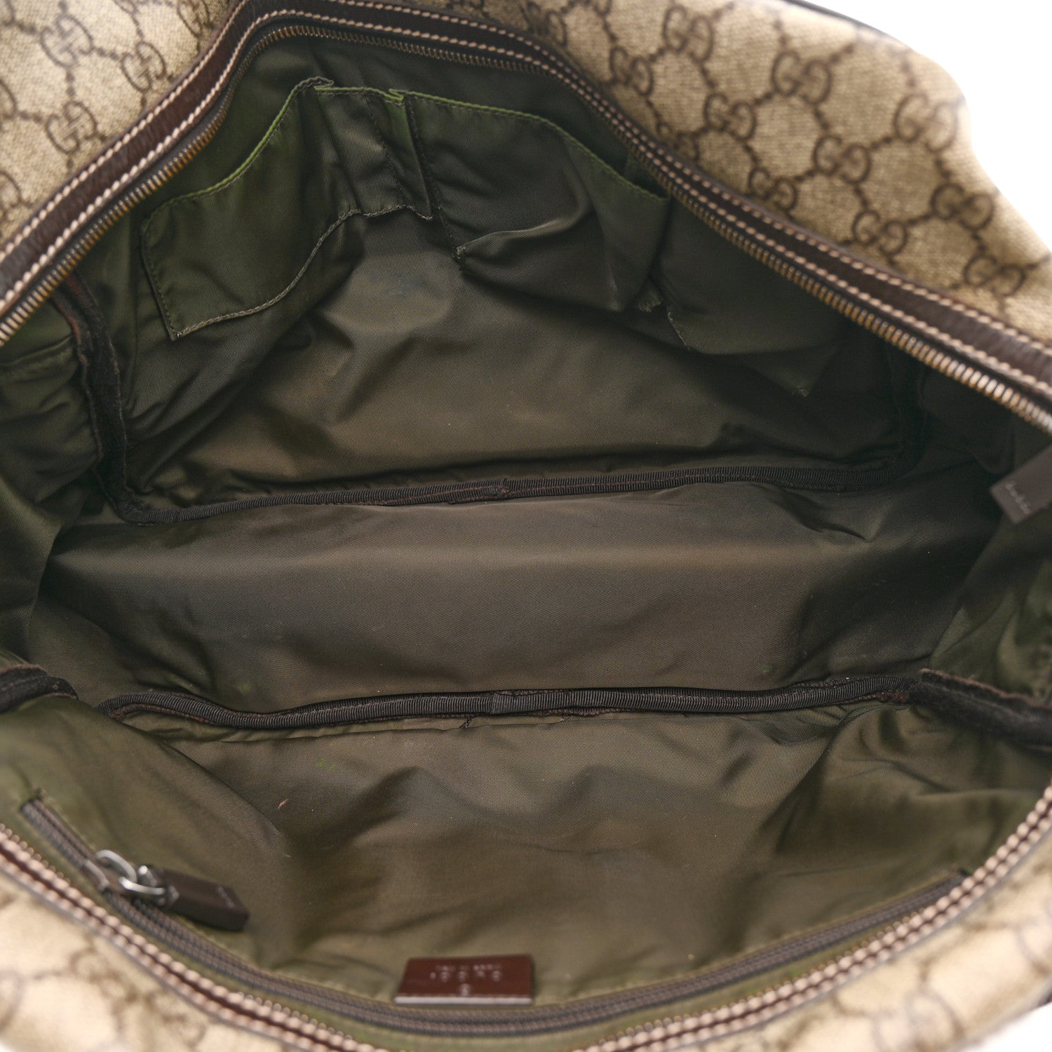 GG Plus Monogram Interlocking G Briefcase Brown