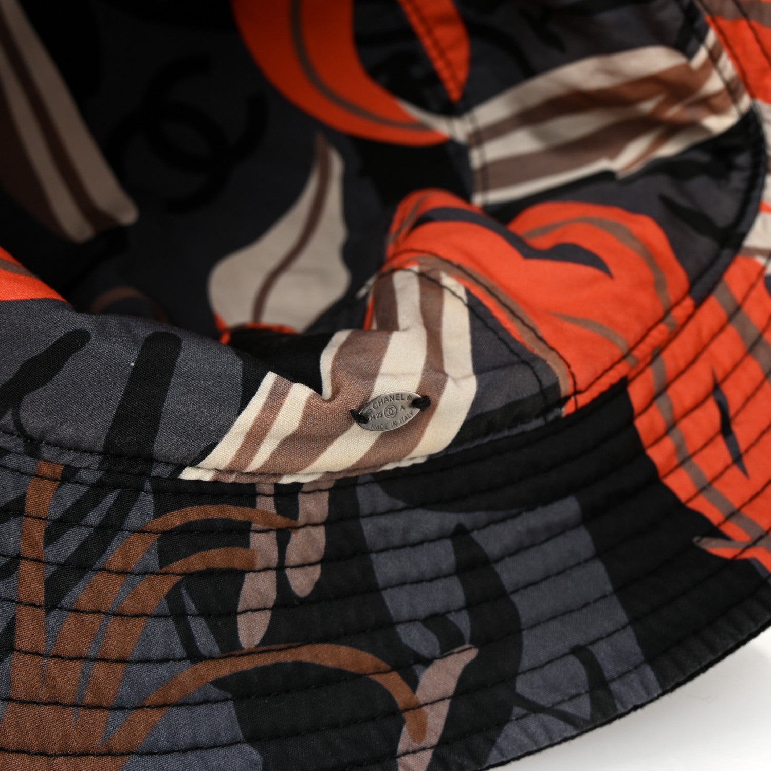 Canvas Reversible CC Bucket Hat Black Multicolor