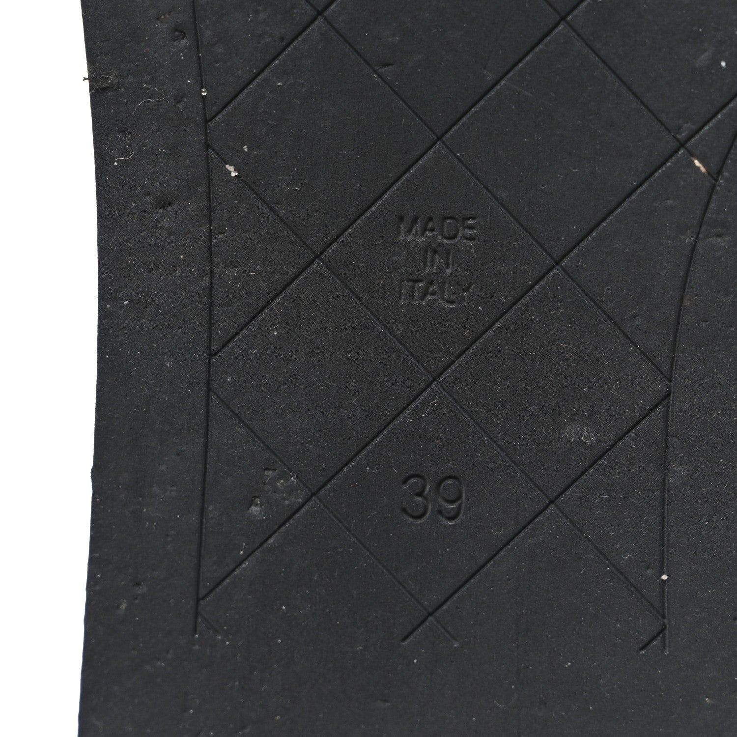 Lambskin Quilted CC Platform Sandals 39 Black