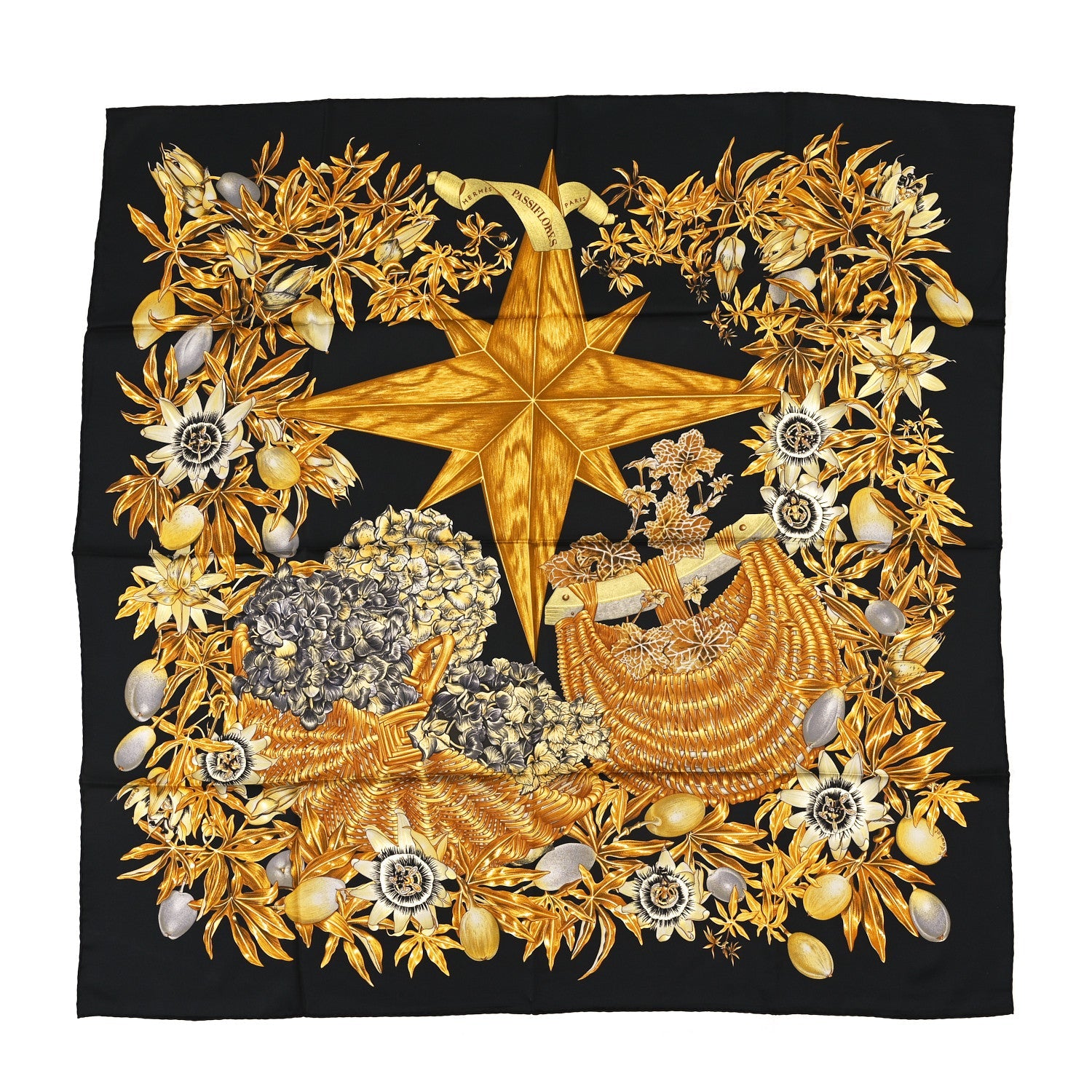 Silk Passiflores Scarf 90