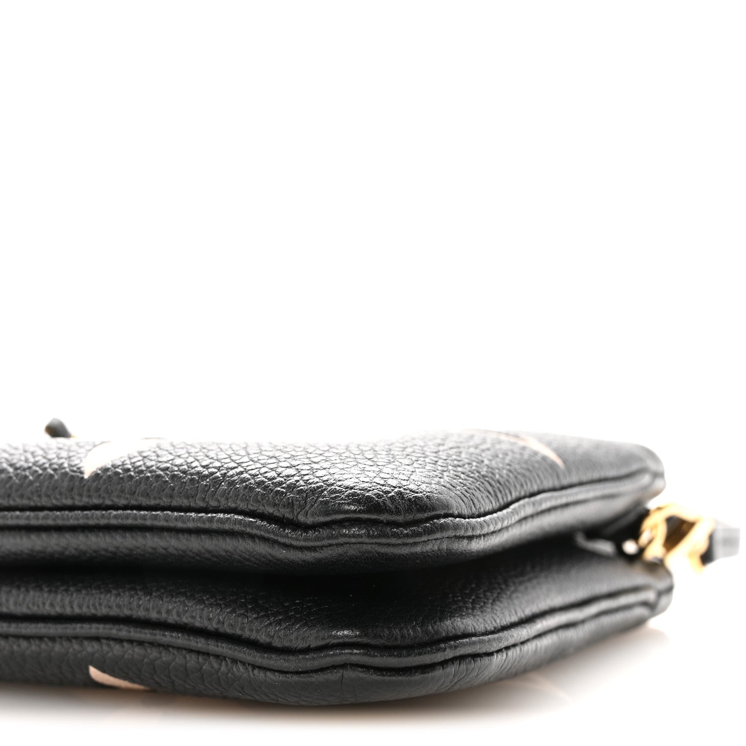 Empreinte Monogram Giant Double Zip Pochette Black Cream