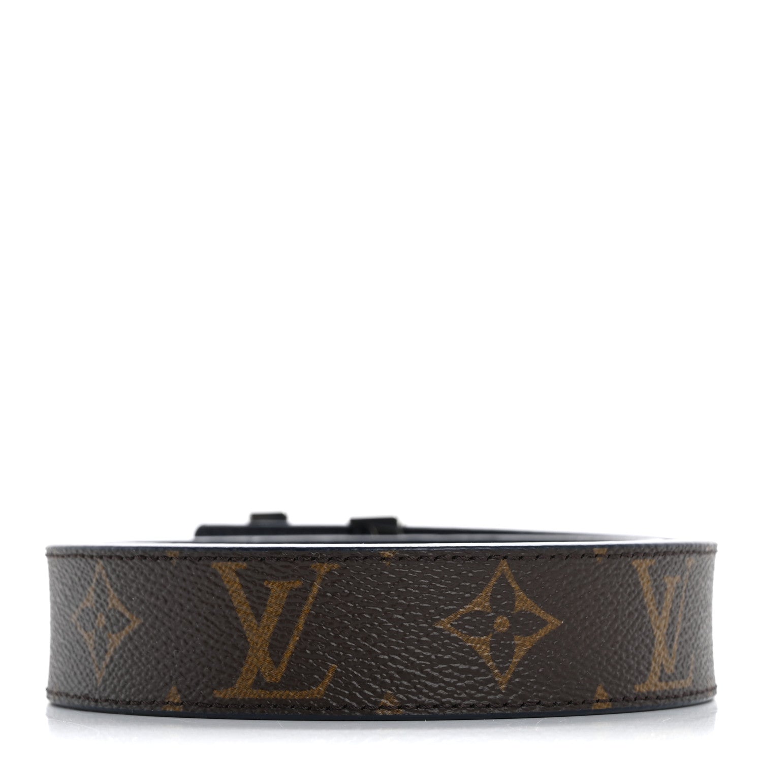 Calfskin Monogram 30mm LV Initiales Reversible Belt 90 36 Blue