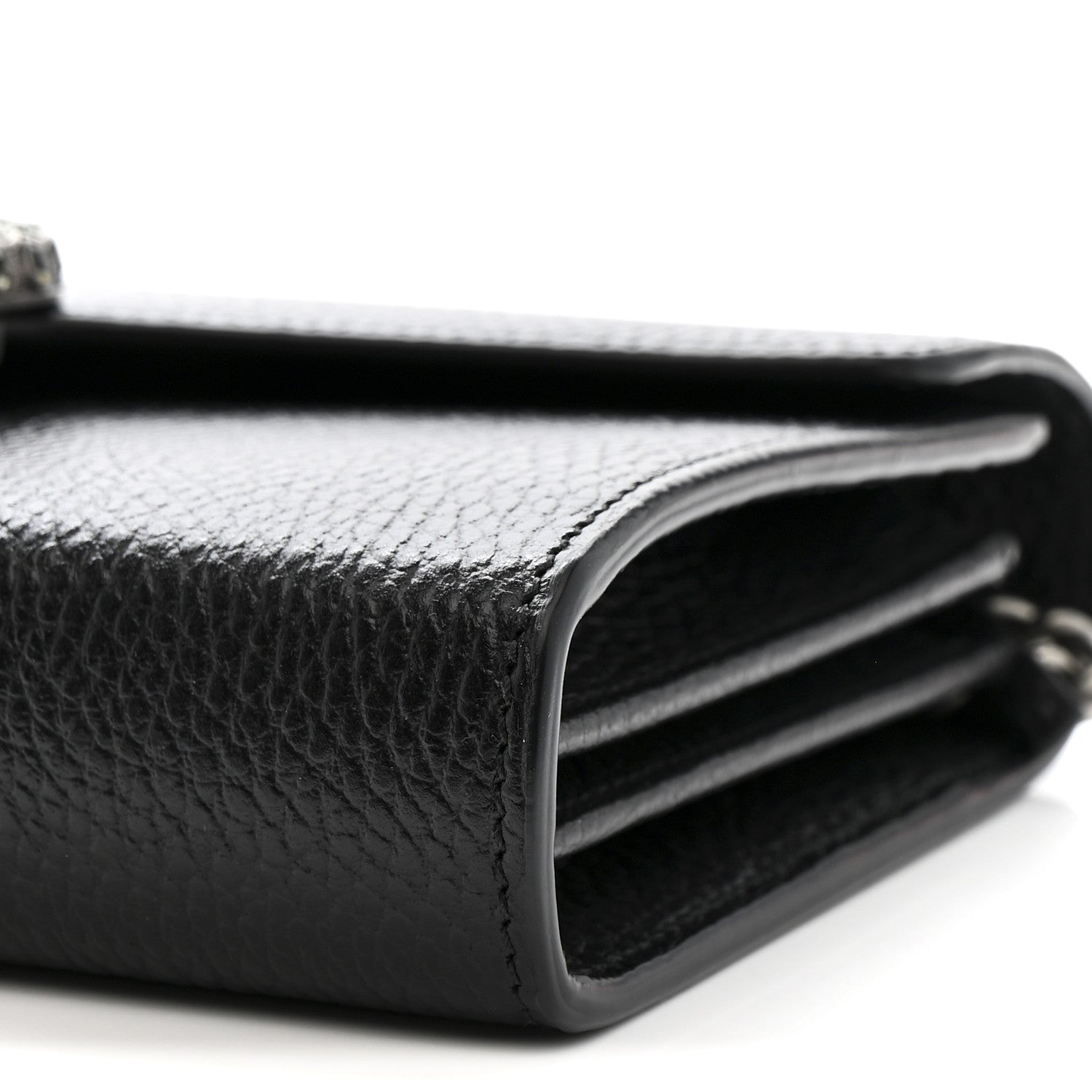 Calfskin Mini Dionysus Chain Wallet Black