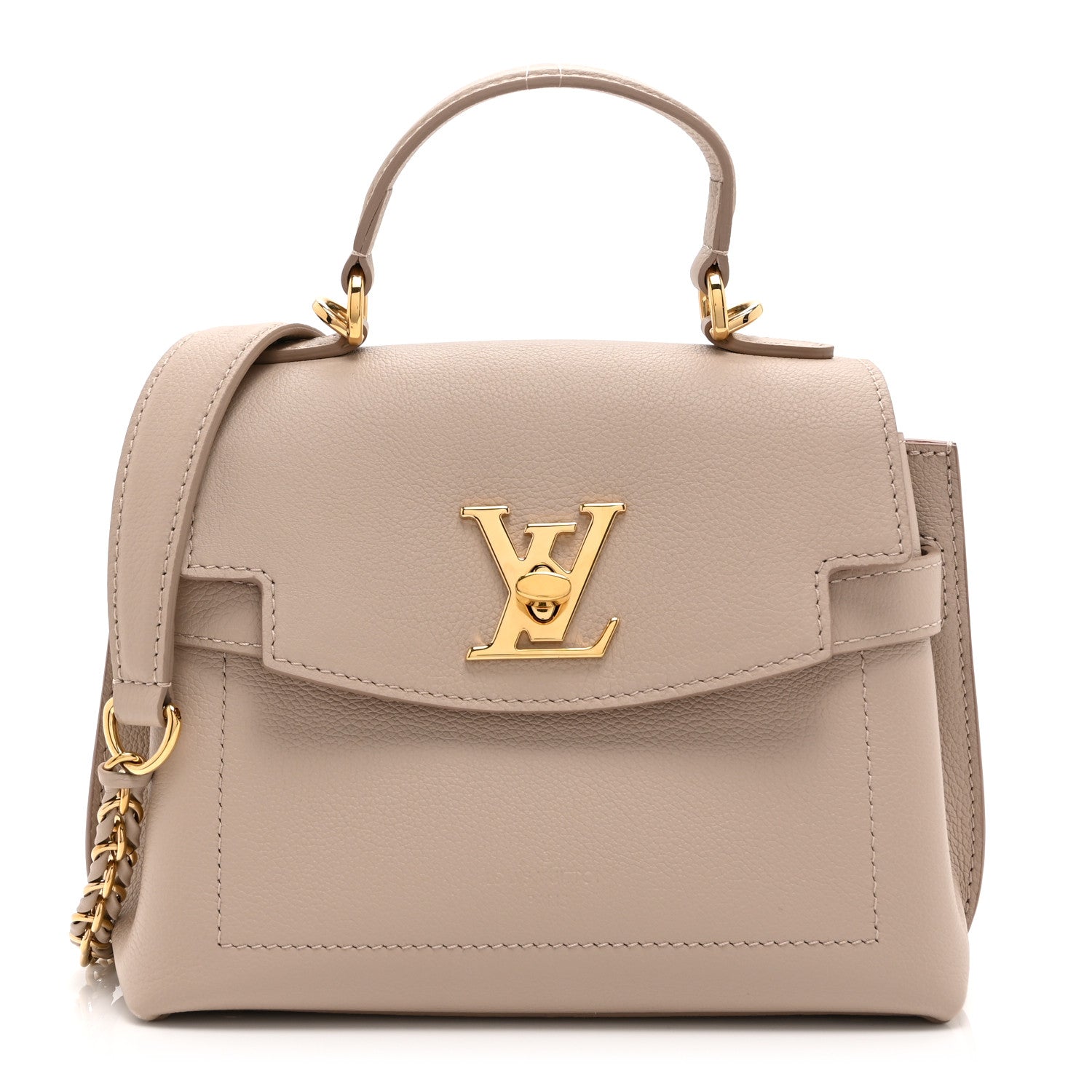 Soft Calfskin Mini Lockme Ever Greige