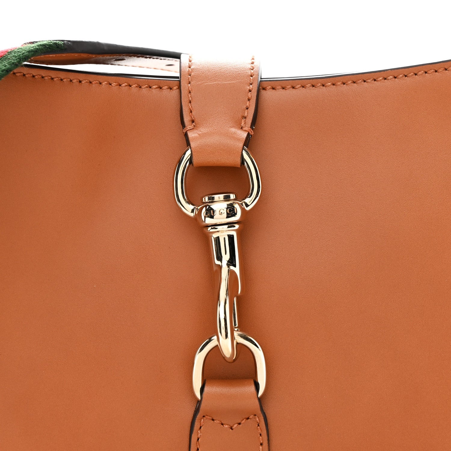 Ancora Calfskin Jackie Shoulder Bag Harness Brown