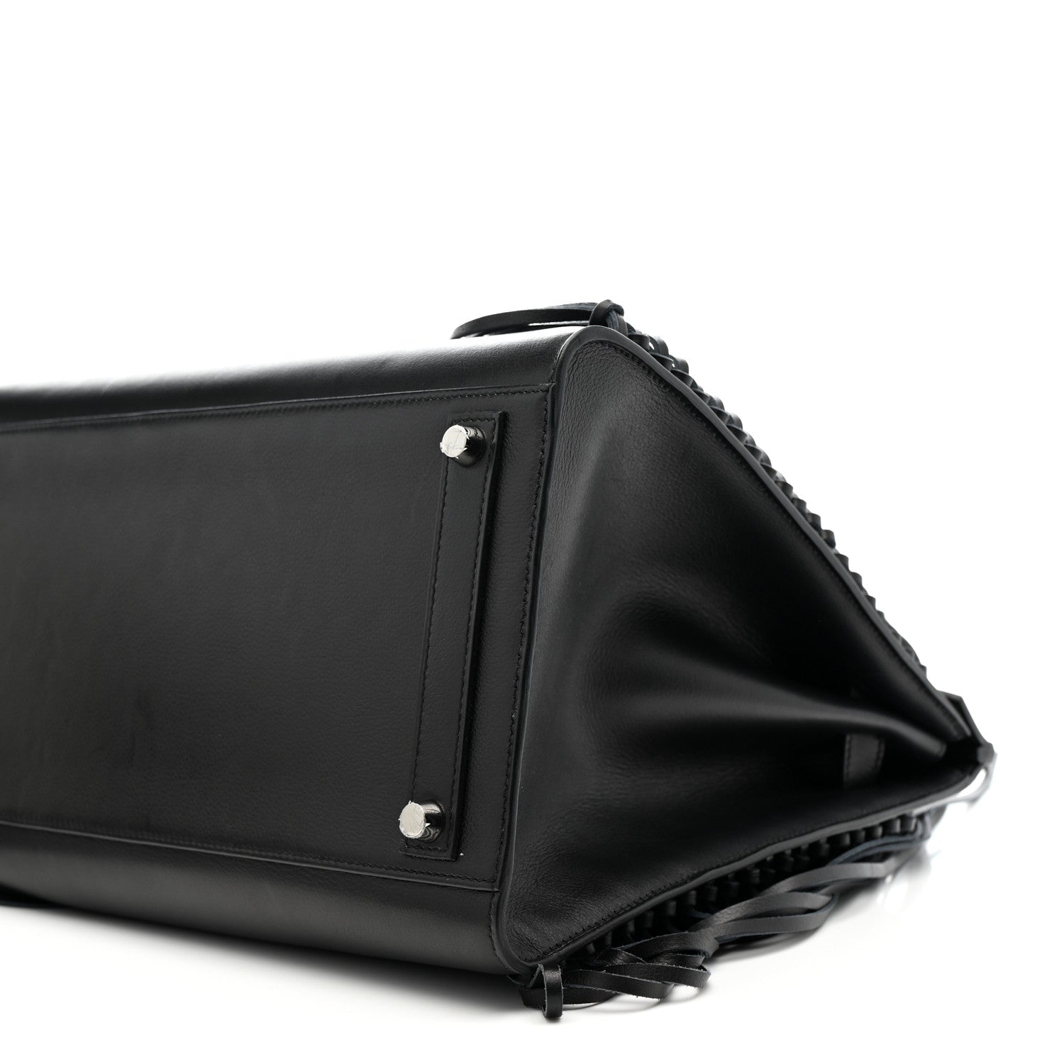 Evergrain Birkin Sellier Anate Fringed 35 Black
