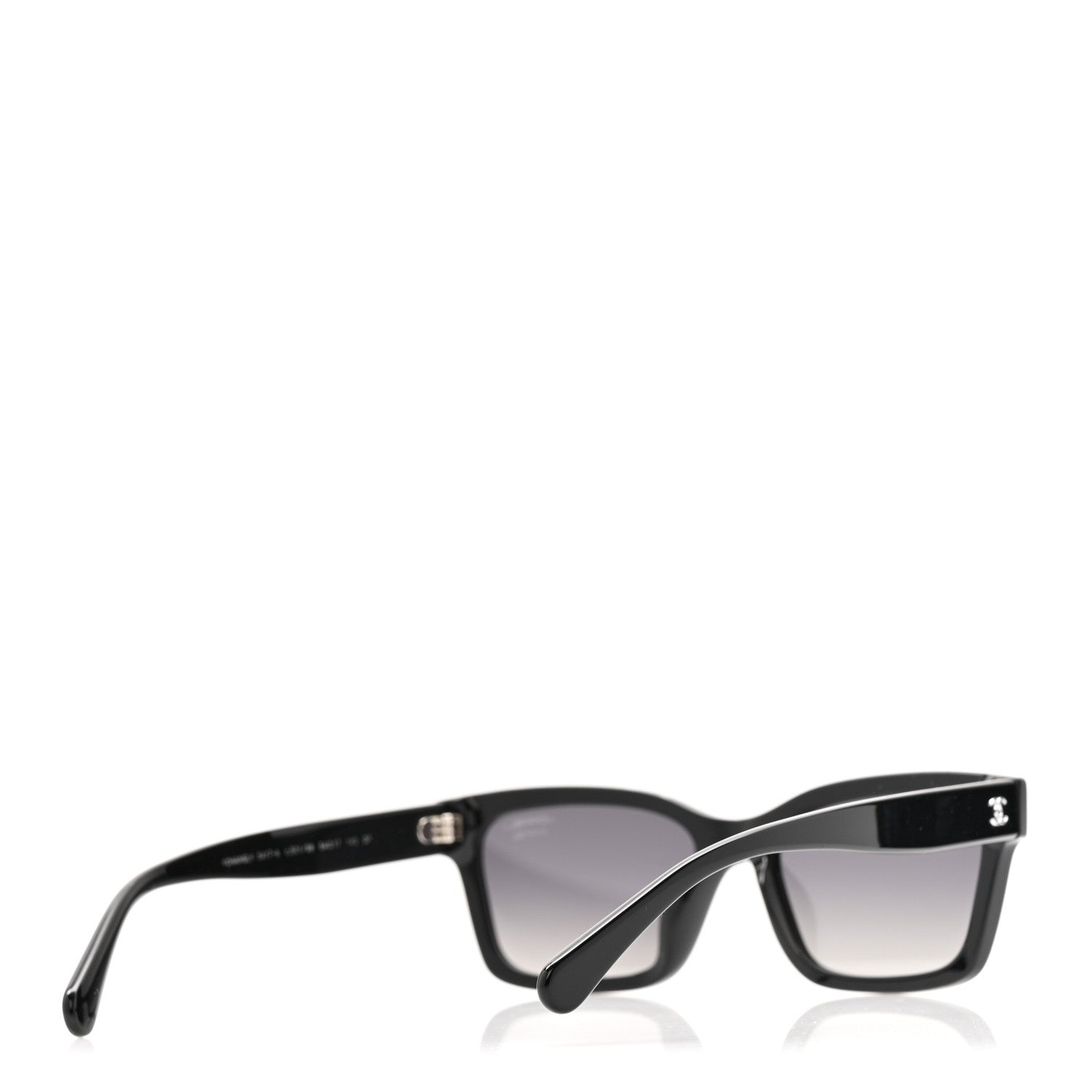 Acetate Polarized Square Sunglasses 5417-A Black