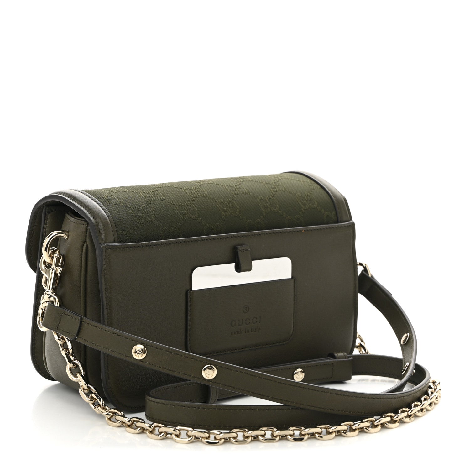 Monogram Small Gucci Go Shoulder Bag Luscious Green