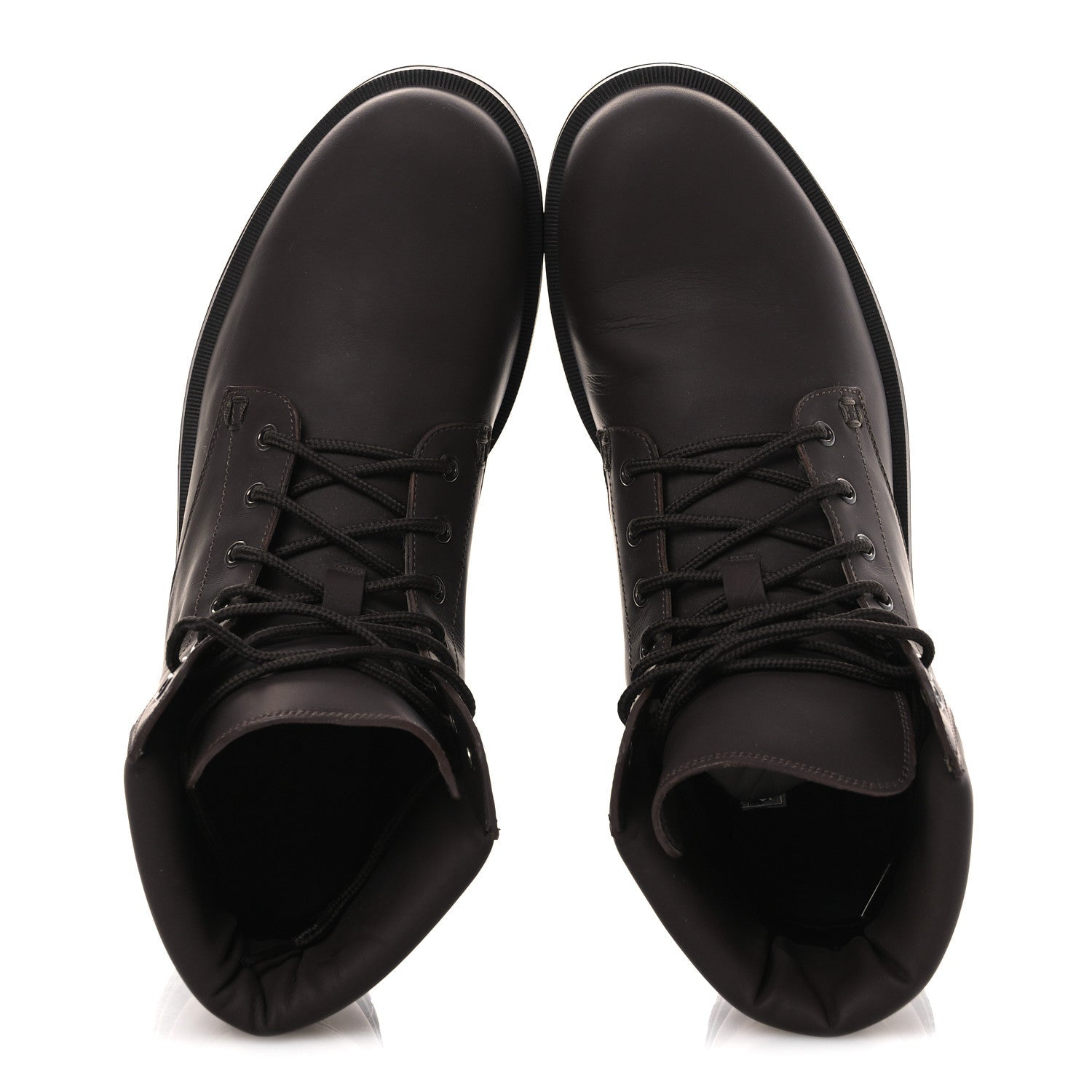 Rubberized Mens Lace Up Ankle Boots 9.5 Brown