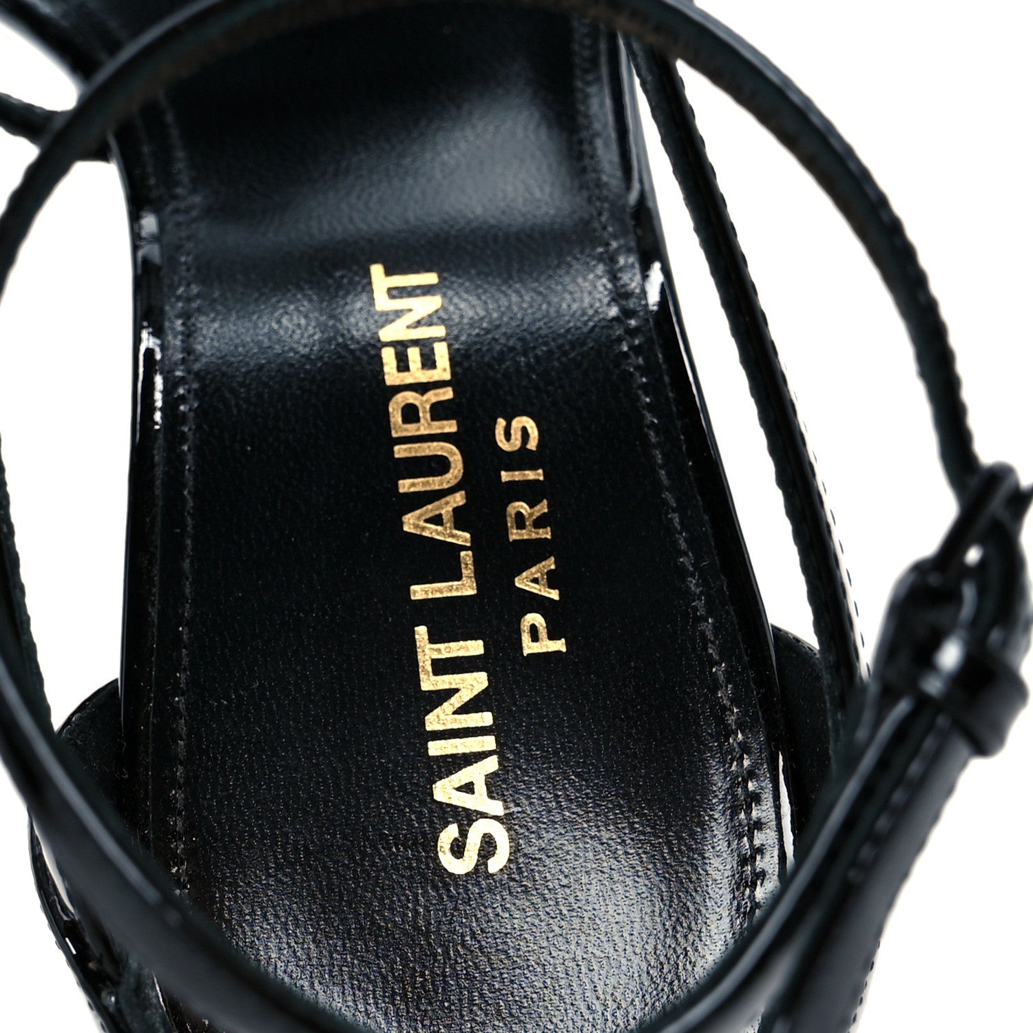 Vernice Chiffon Cassandra 100 Ankle Strap Sandals 37.5 Black