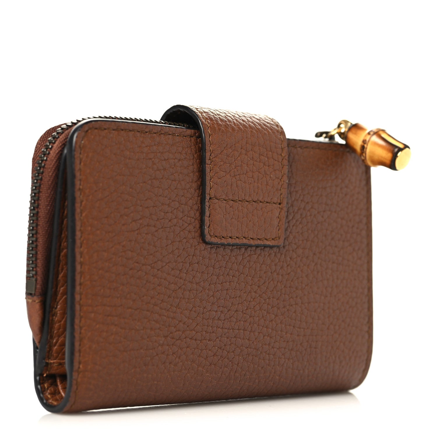 Piuma Calfskin Medium Bamboo Double G Wallet Cuir