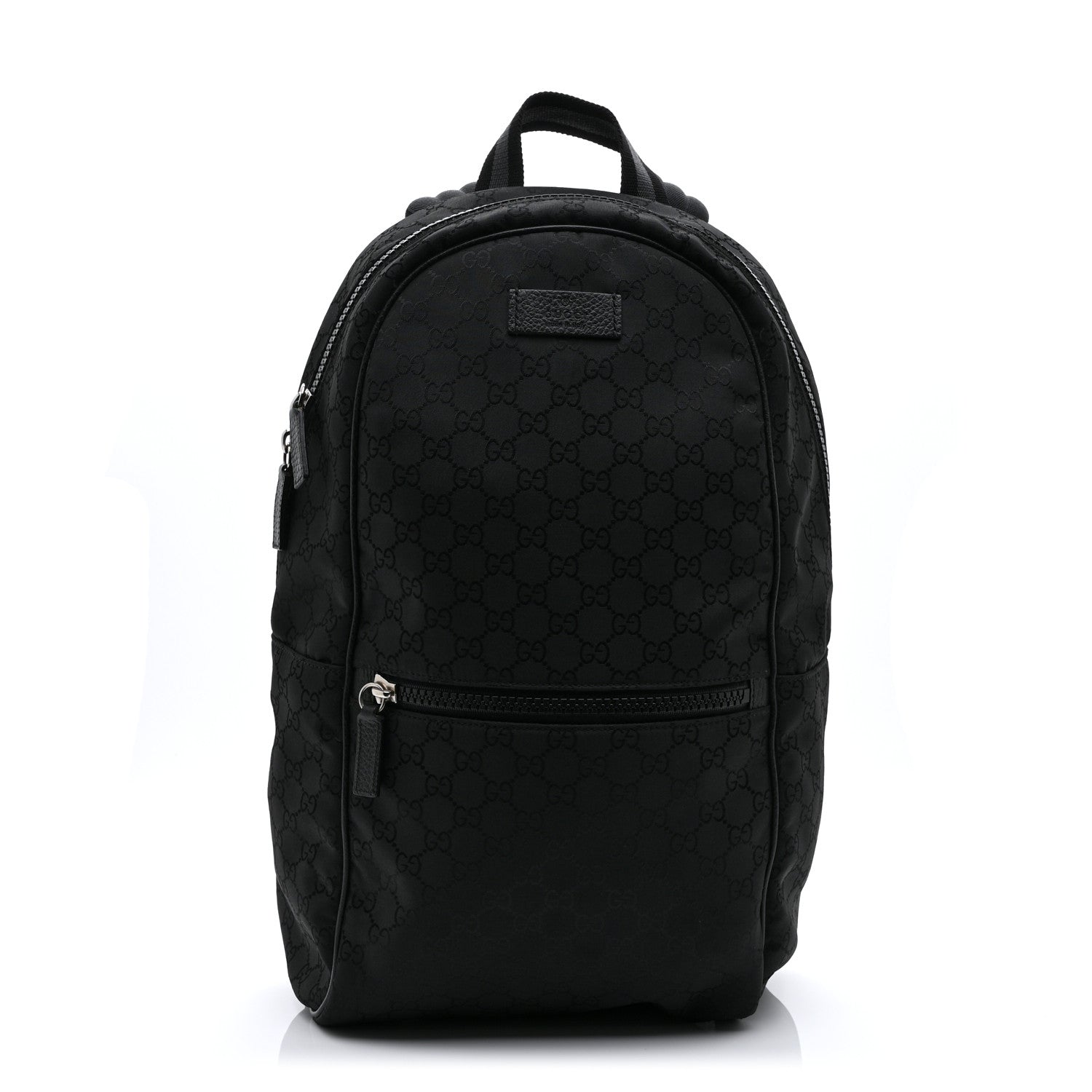 Nylon Monogram Slim Backpack Black