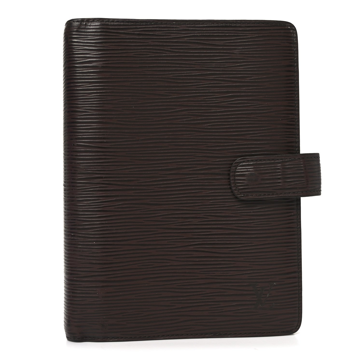 Epi Medium Ring Agenda Cover Moka