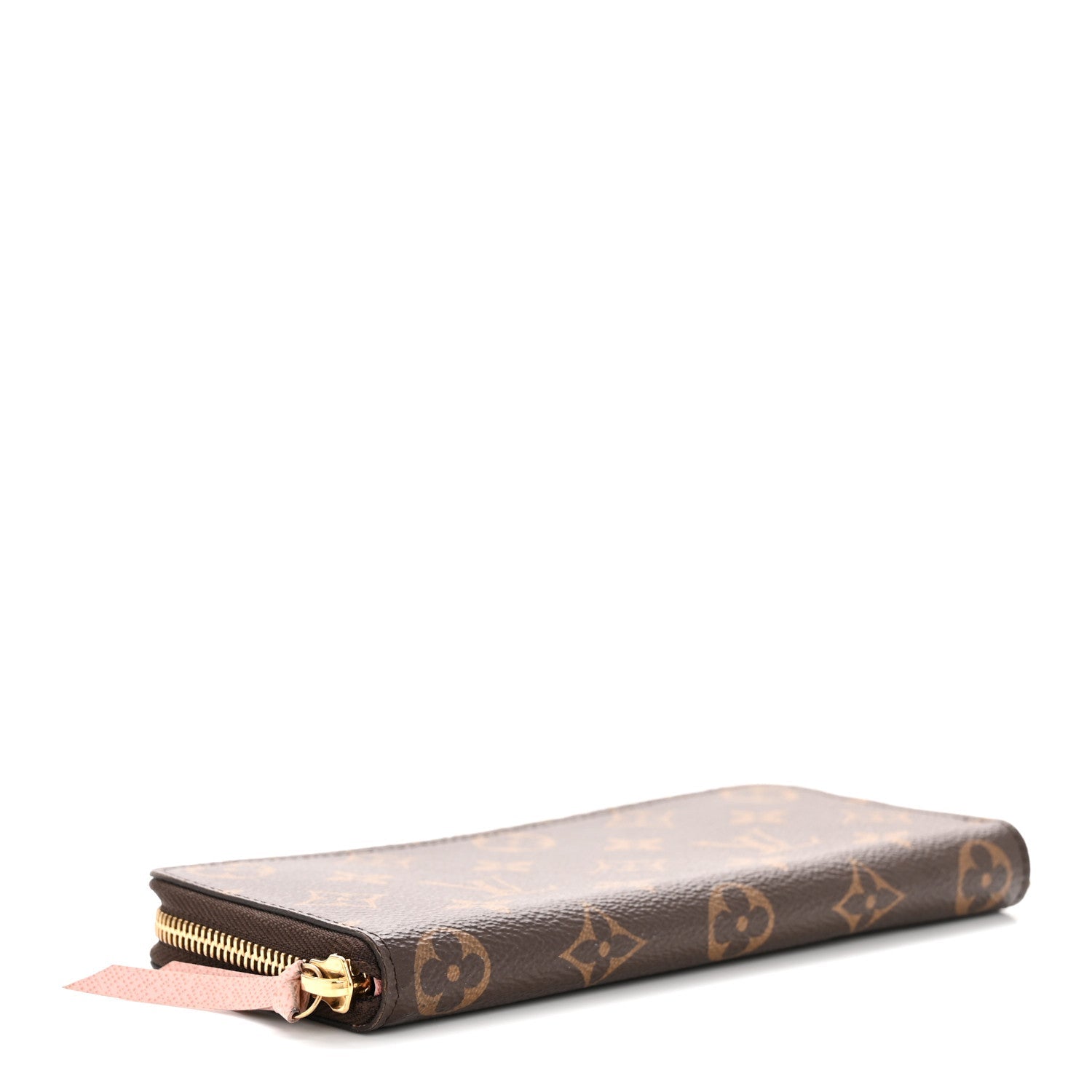 Monogram Clemence Wallet Rose Ballerine