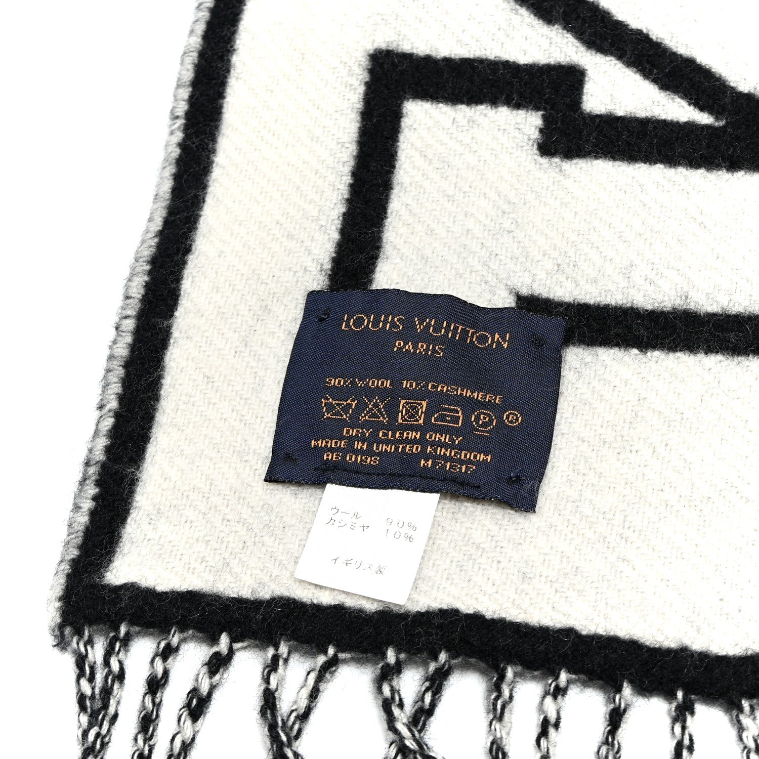 Wool Cashmere City Gravity Scarf Black
