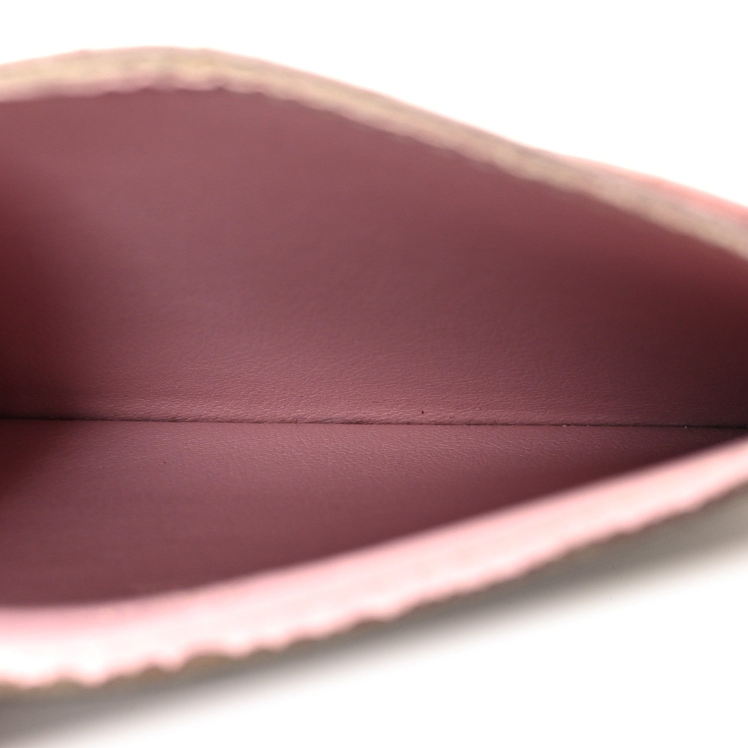 Damier Ebene Caissa Card Holder Rose Ballerine