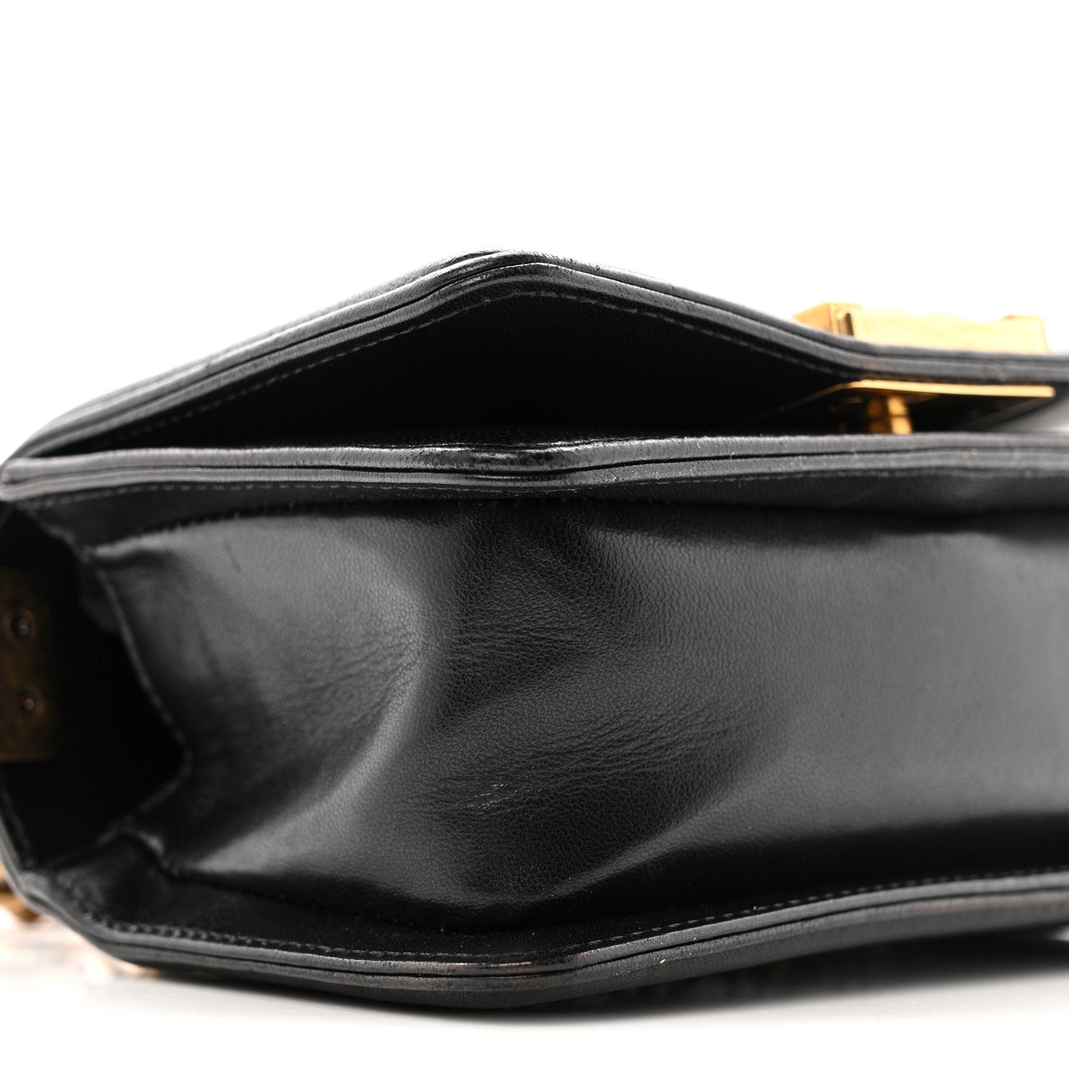 Lambskin Metallic Tweed Embroidered Mini Boy Flap Black Gold Multicolor