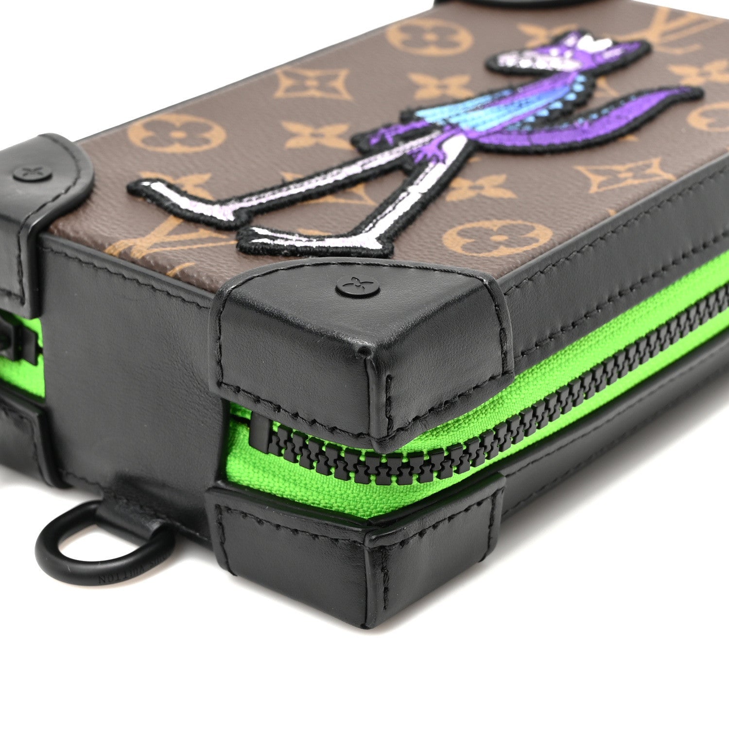 Monogram Embroidered Cartoon LV Friends Soft Trunk Phone Box