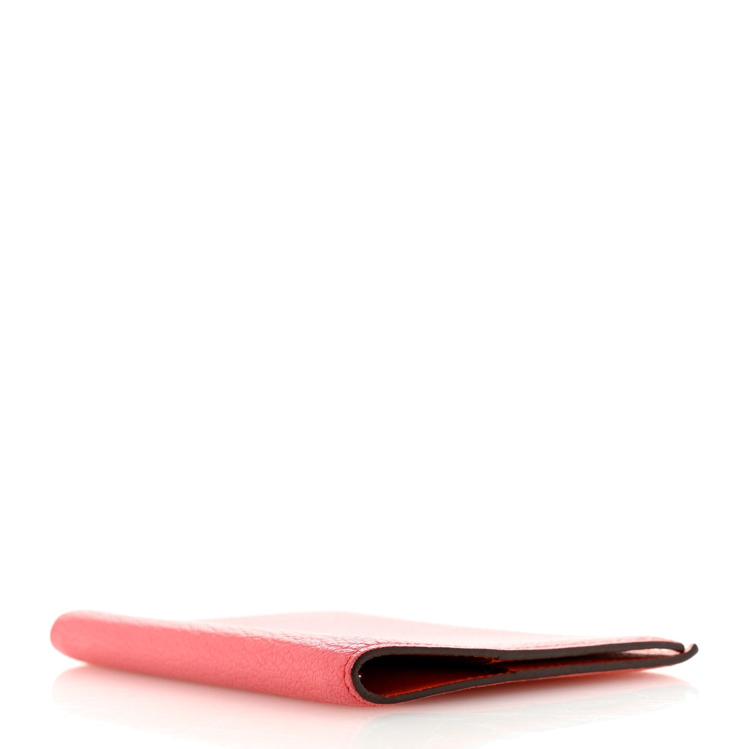 Chevre Mysore Bi-Color Globe Trotter Agenda Cover PM Rose Lipstick Orange Poppy