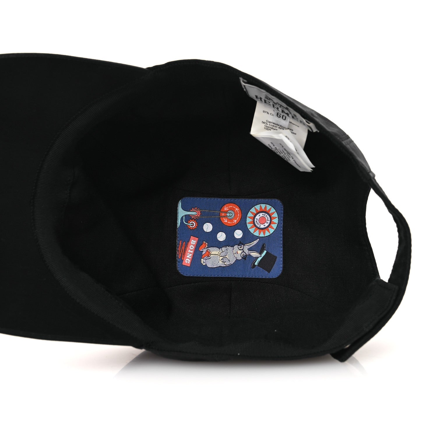 Cotton Miles H Circle Hat 60 Black