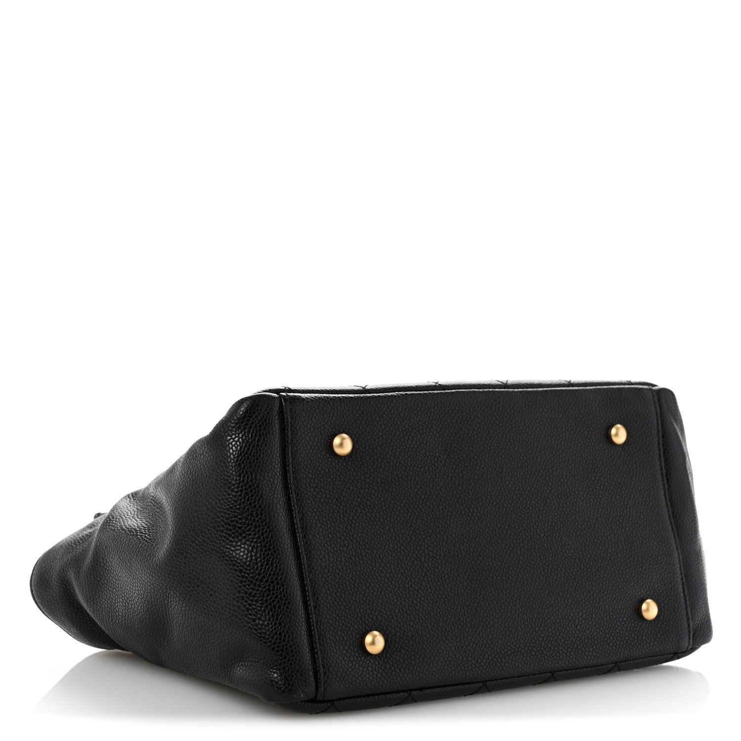 Caviar Quilted Petit Timeless Tote PTT Black