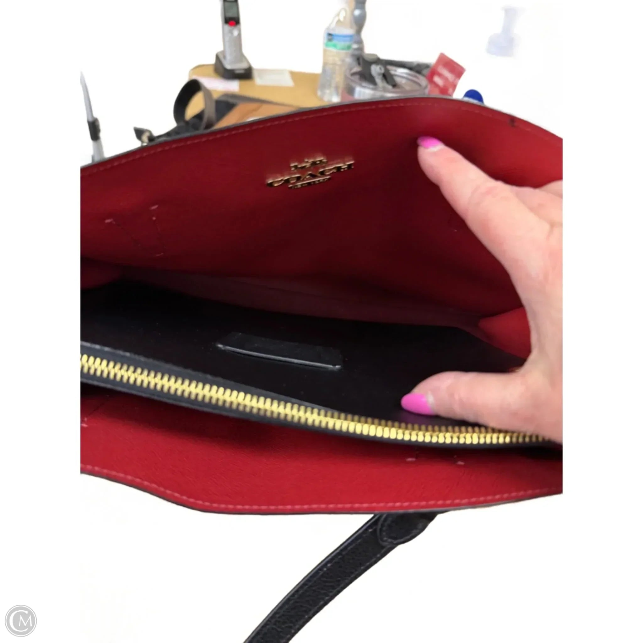 Handbag Designer By Coach, Size: Medium