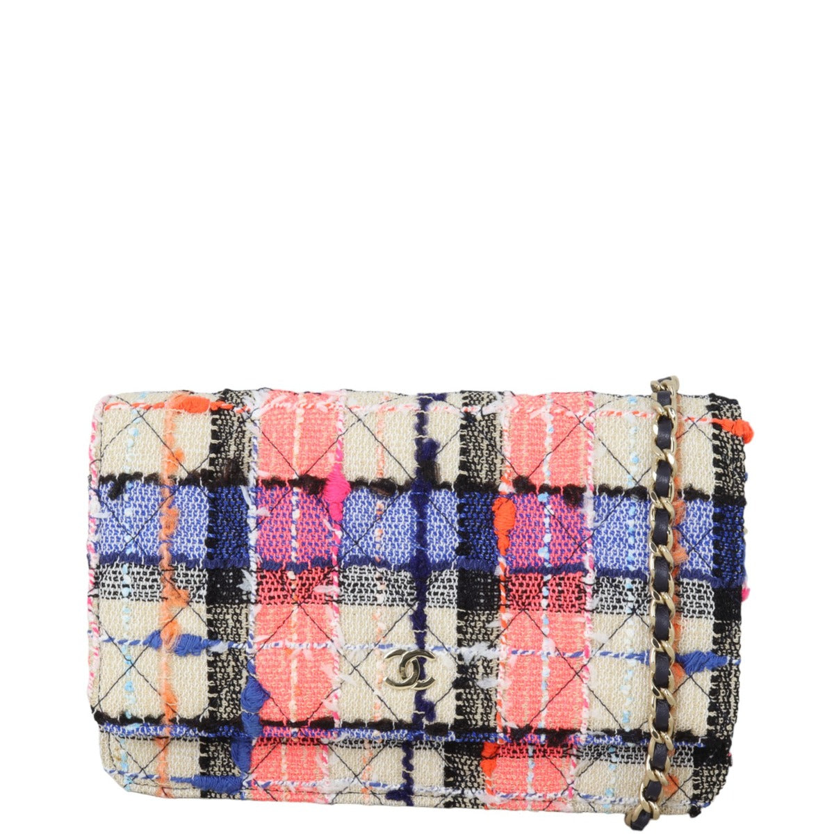 Chanel Classic Wallet on Chain Tweed