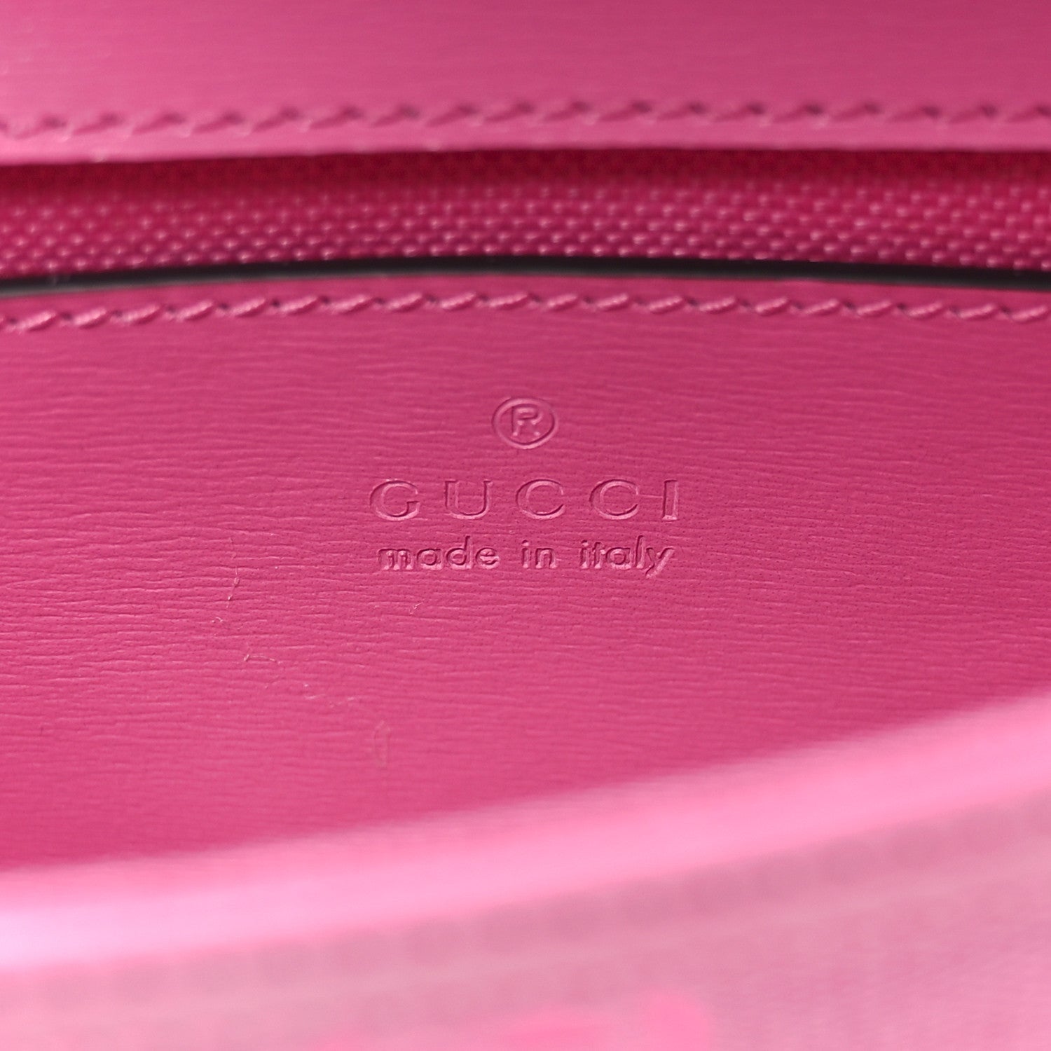 GG Monogram Scratch Lux Calfskin Mini Luce Shoulder Bag Blossom Rose Dark Blossom