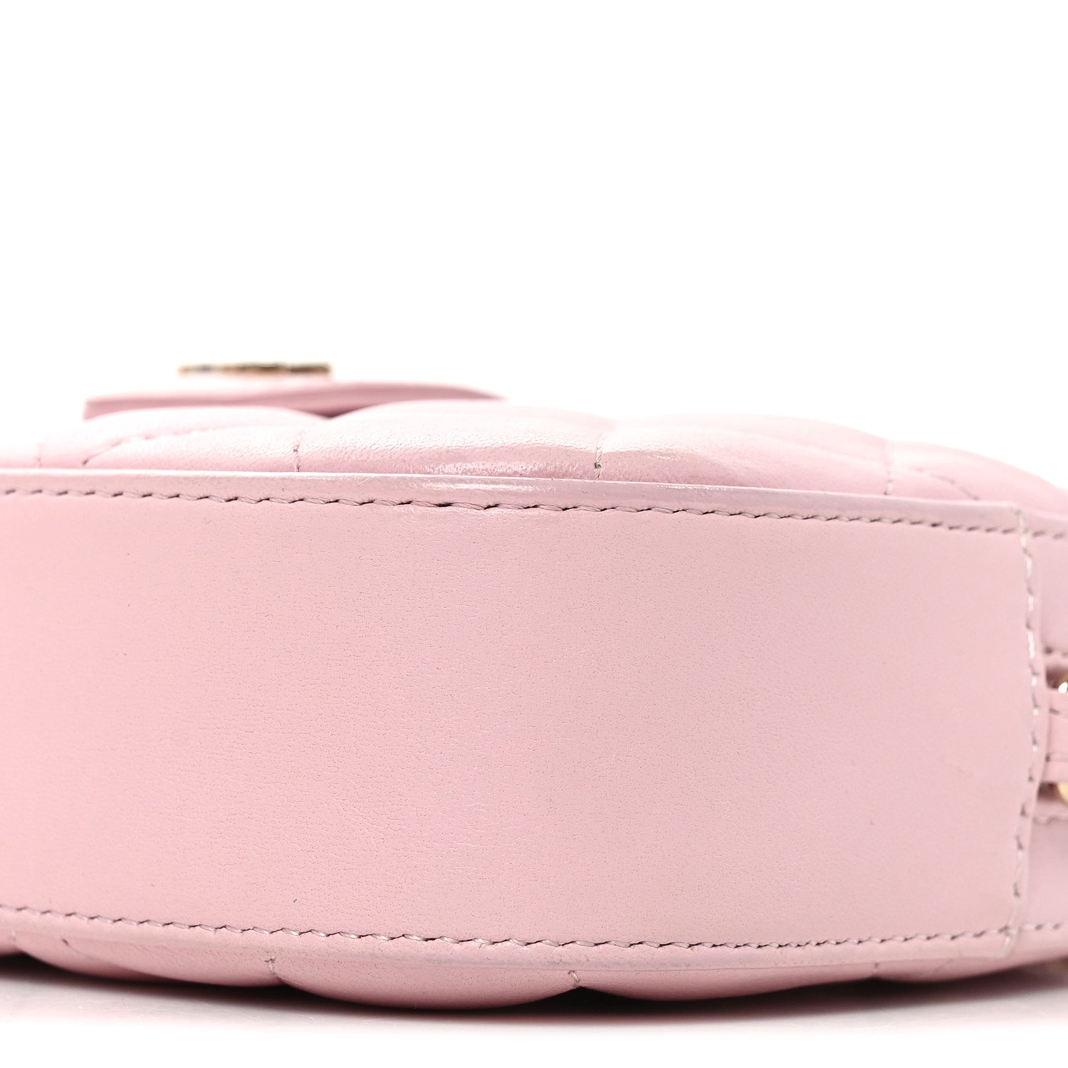 Lambskin Quilted Chain Camera Bag Light Pink
