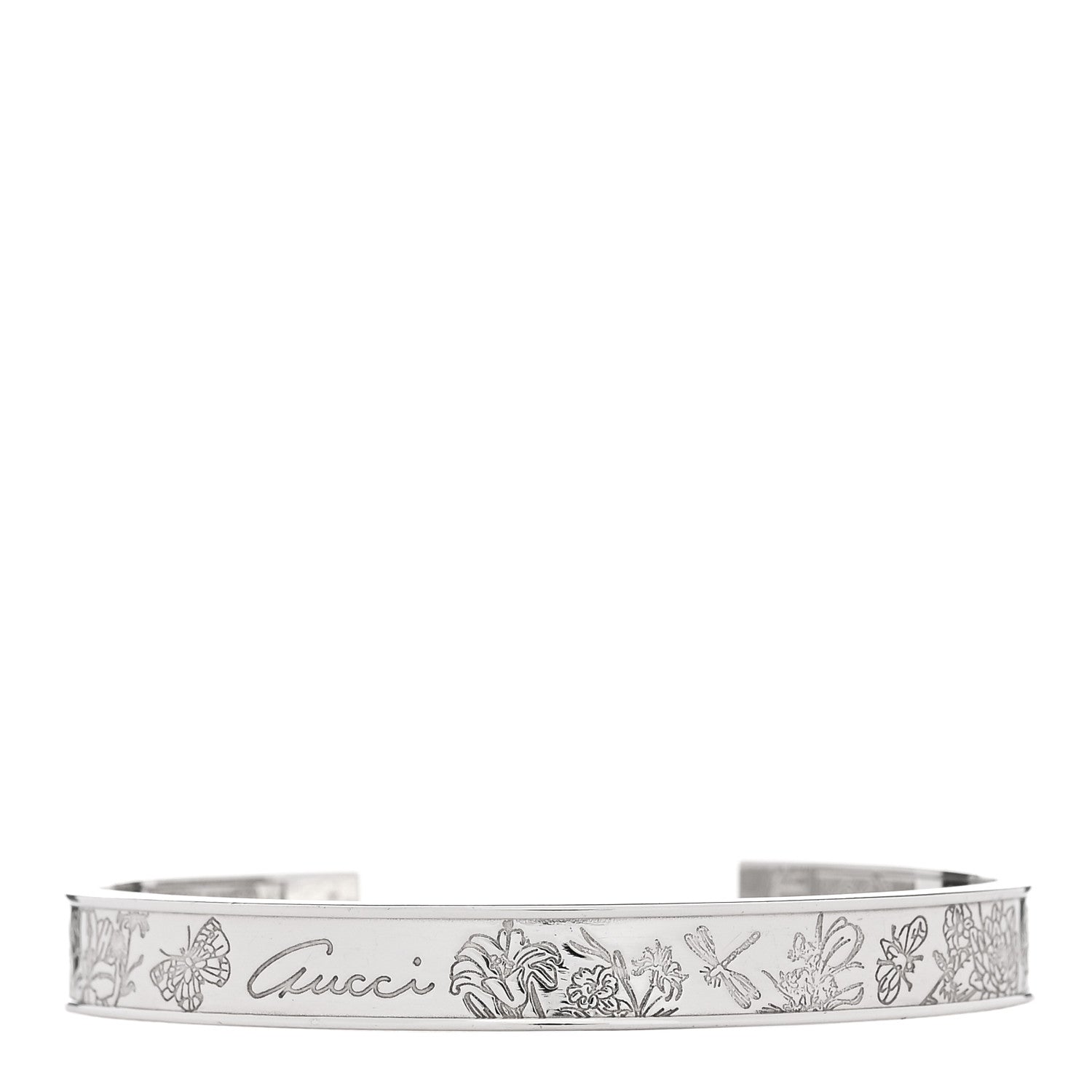 Sterling Silver Flora Cuff Bracelet