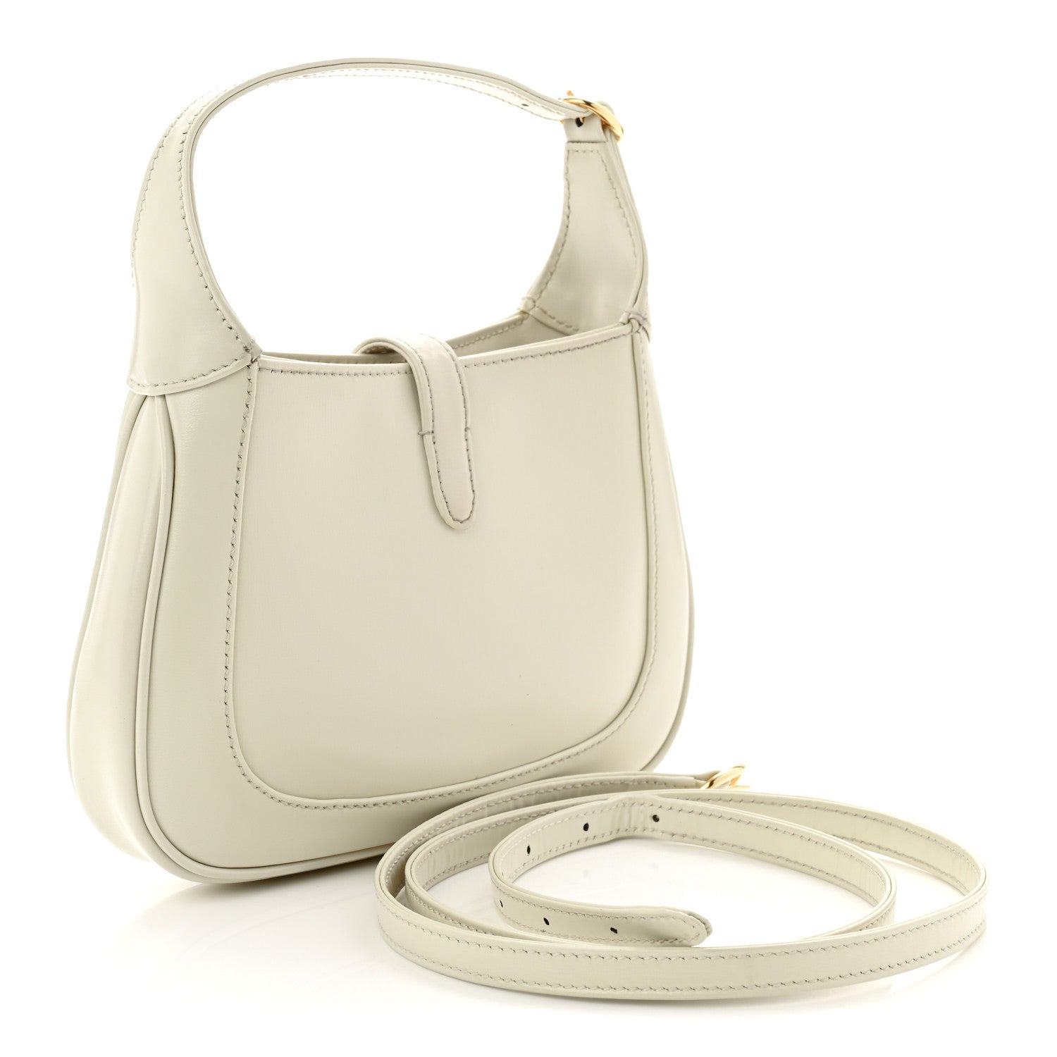 Boarded Dyana Lux Calfskin Mini Jackie 1961 Hobo Mystic White