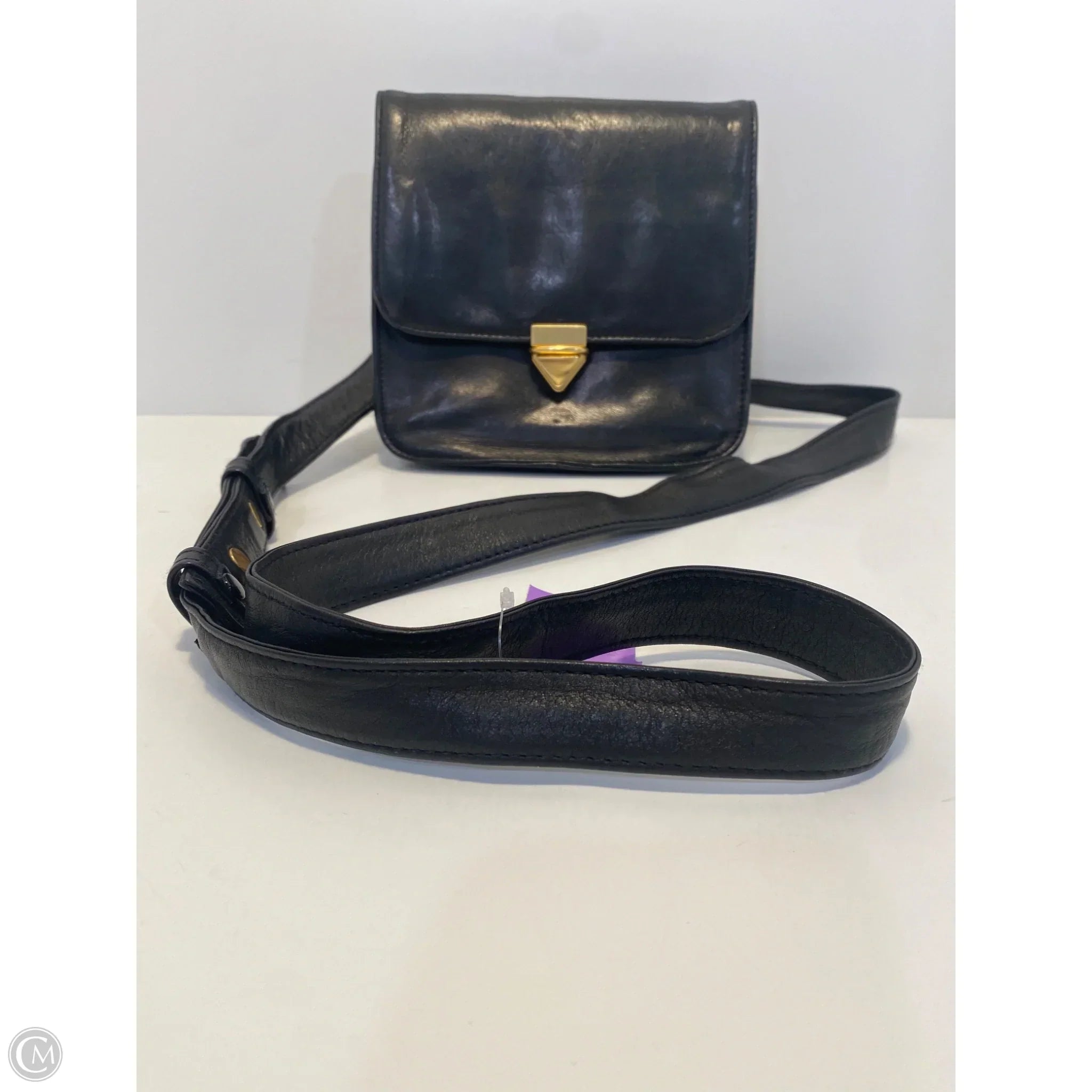 Crossbody Leather By Perlina, Size: Small