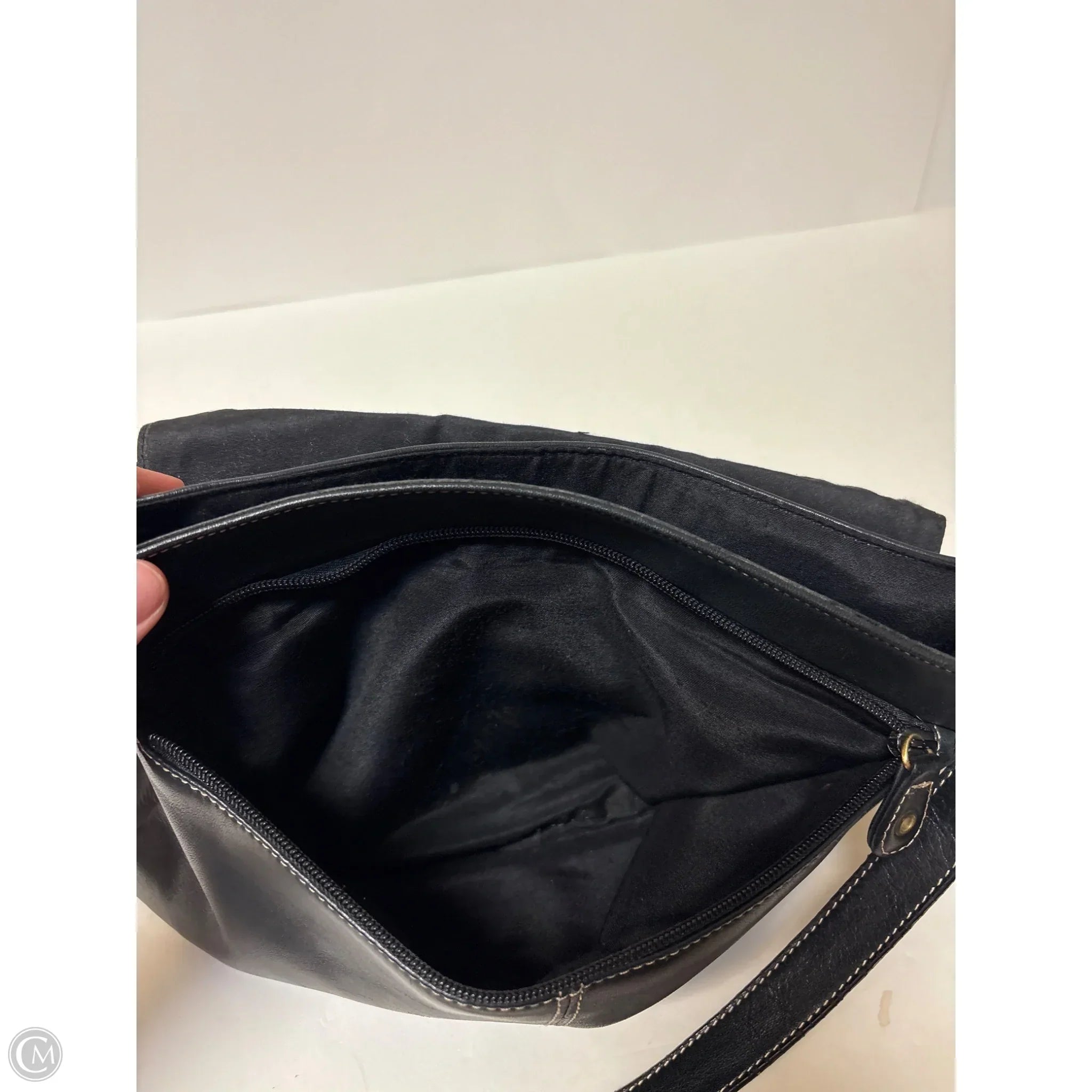 Handbag Leather By Etienne Aigner, Size: Medium