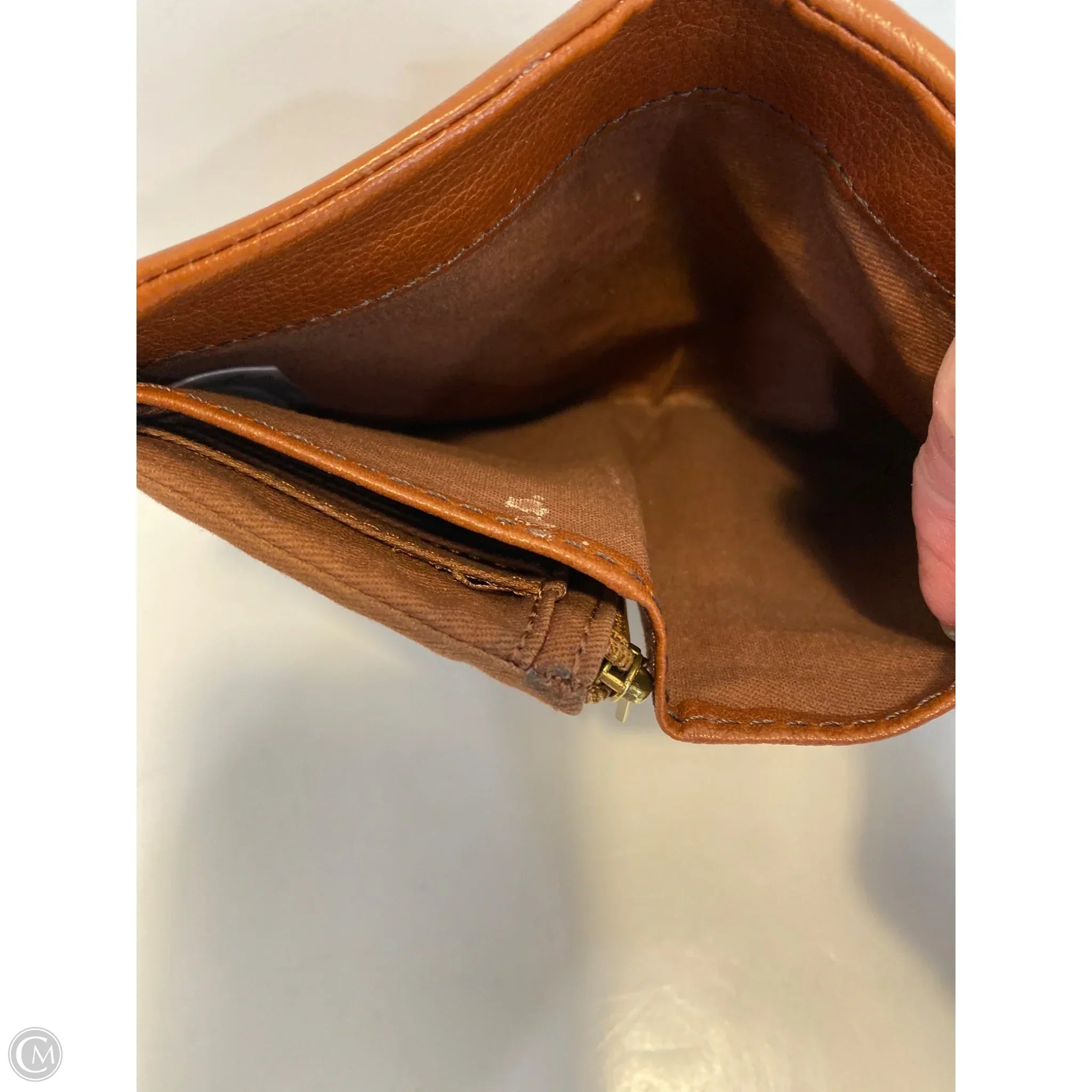 Wallet Leather By Fossil, Size: Medium