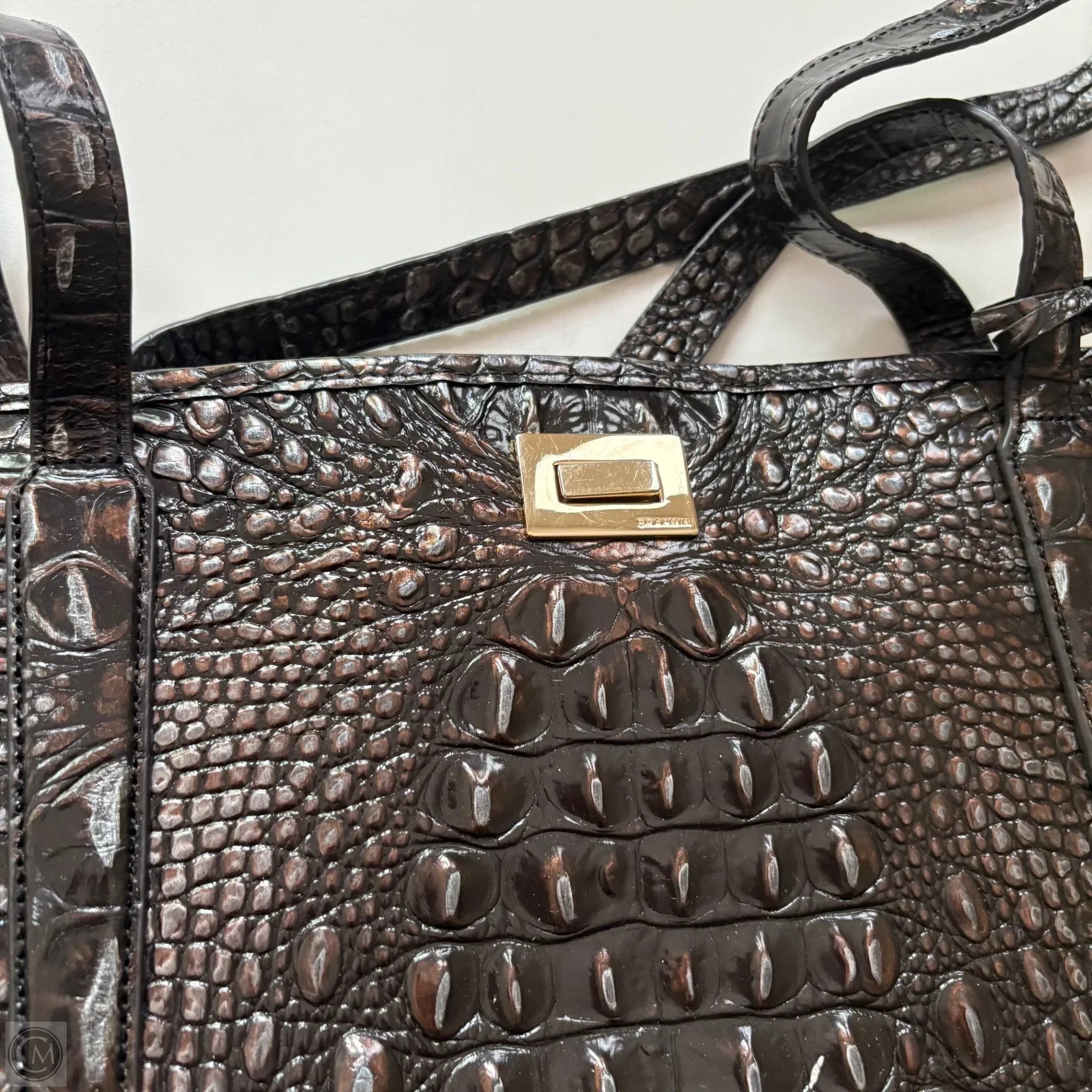 Handbag Designer By Brahmin, Size: Large