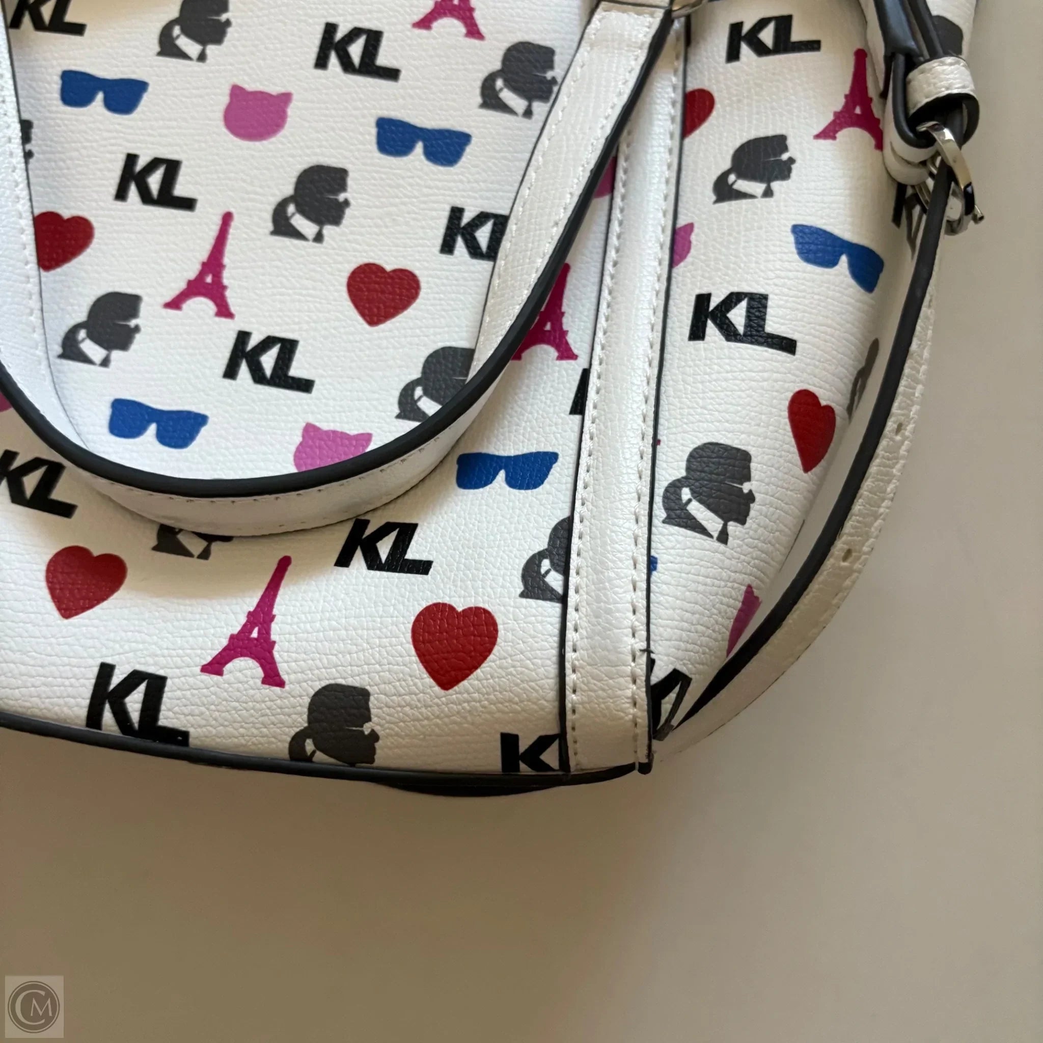 Handbag Designer By Karl Lagerfeld, Size: Medium