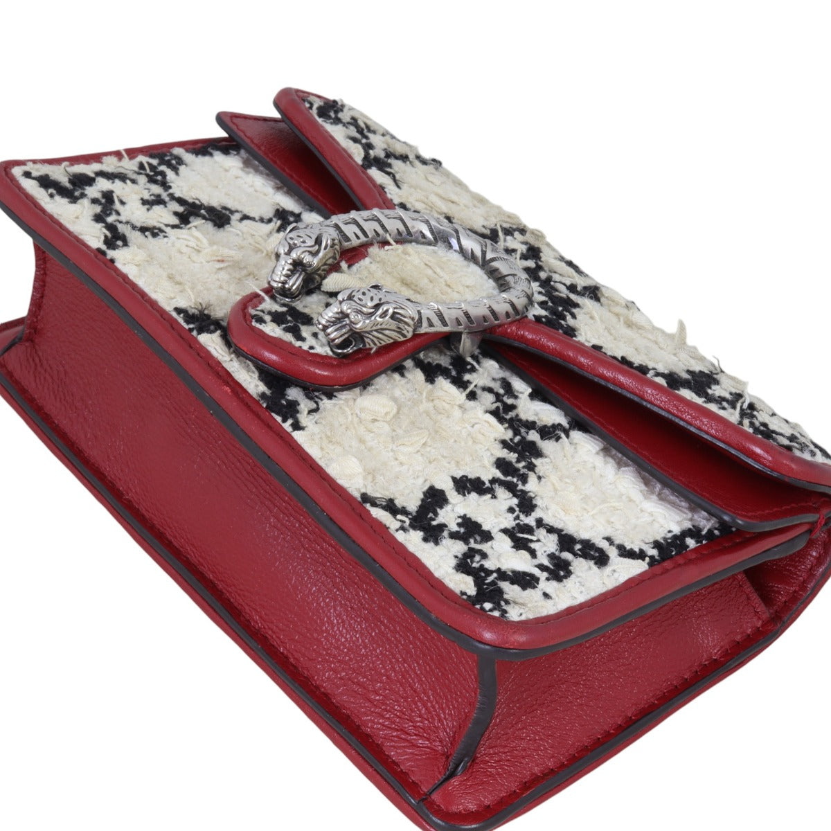 Gucci Dionysus GG Monogram Super Mini Shoulder Bag Tweed