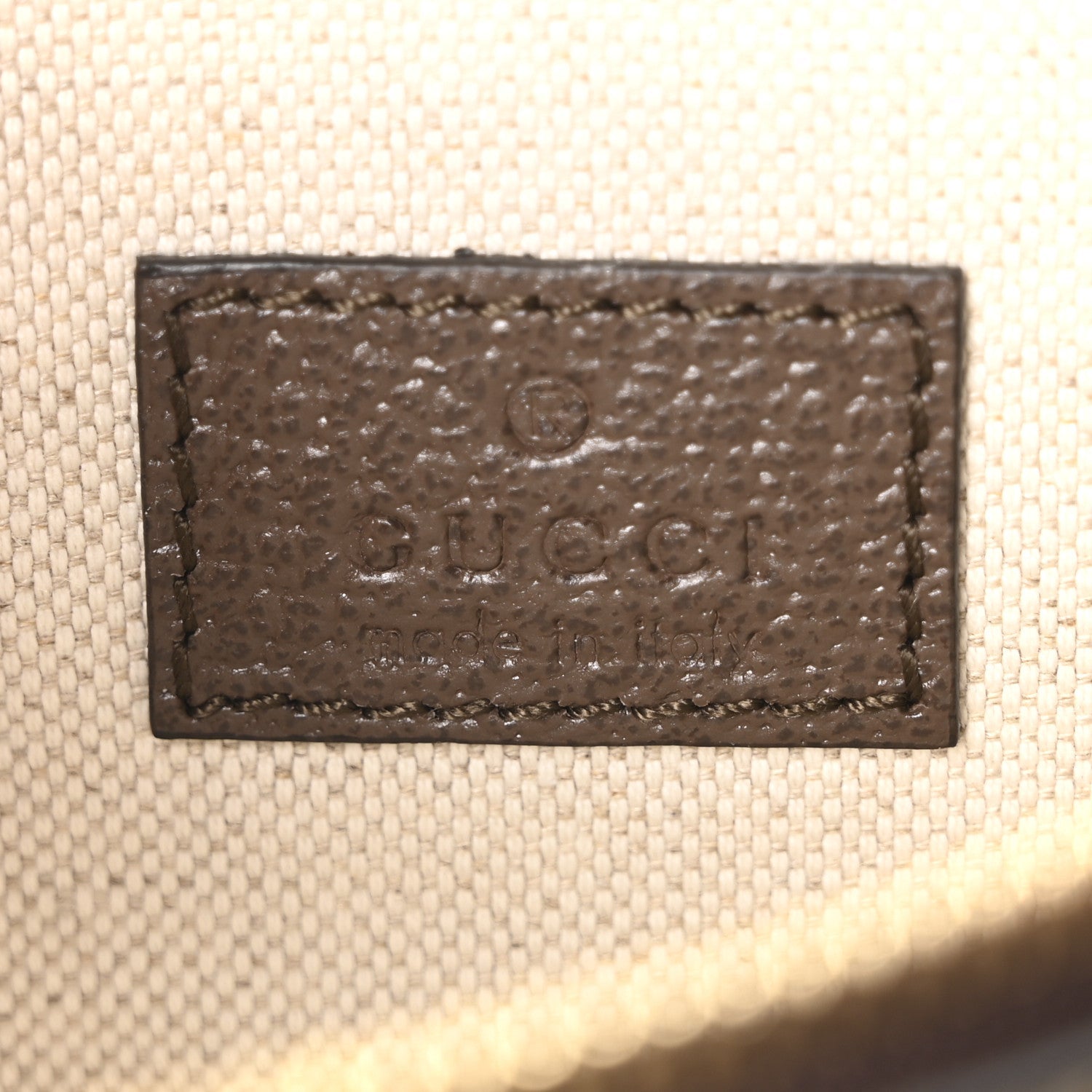GG Supreme Monogram Textured Dollar Calfskin Blondie Belt Bag Beige Ebony New Acero