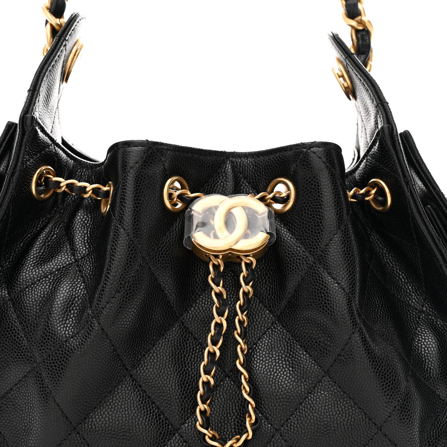 Caviar Quilted Mini Chanel 25 Handbag Black