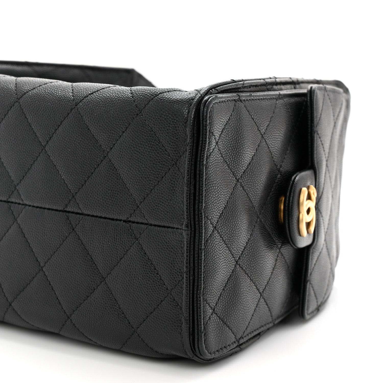 Caviar Quilted Small Chanel 25 Handbag Black