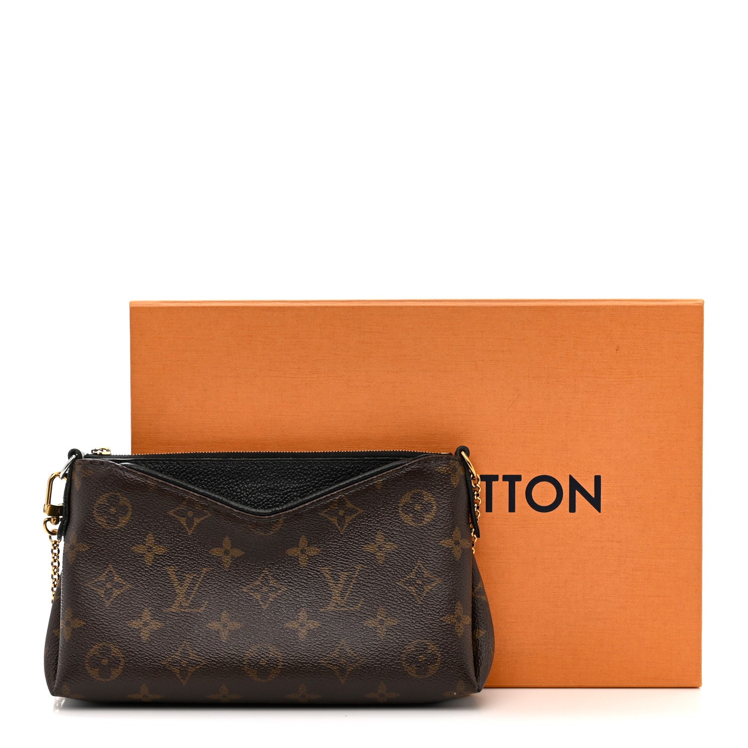 Monogram Pallas Clutch Black