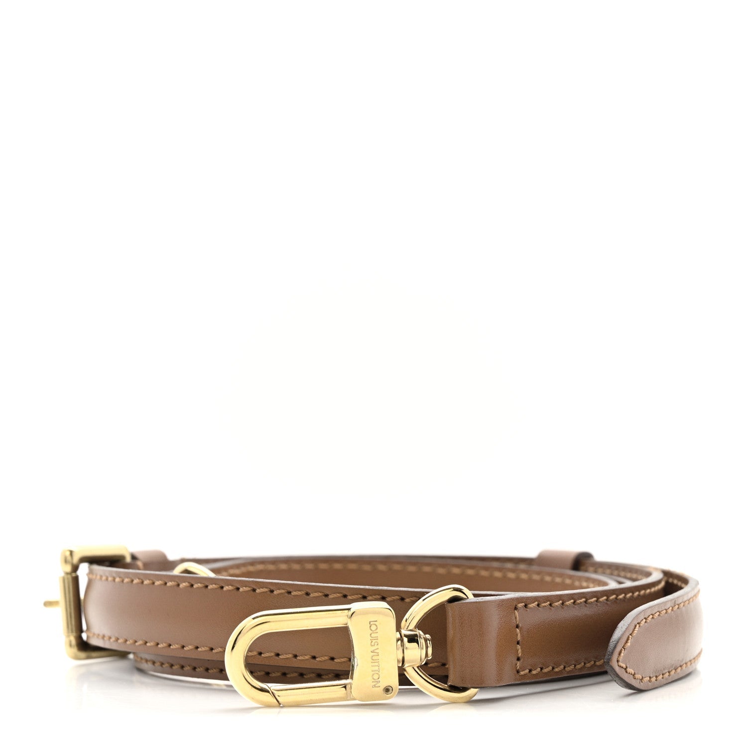Calfskin 16mm Adjustable Shoulder Strap Brown Brown