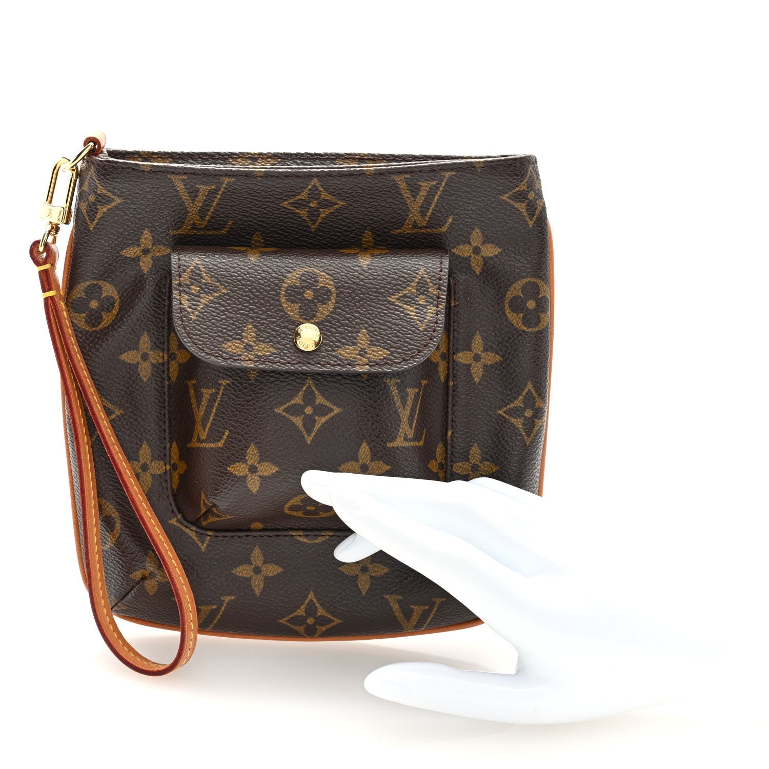 Monogram Partition Wristlet