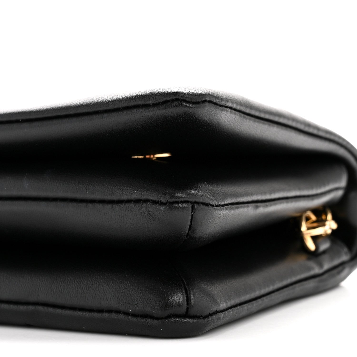 Lambskin Embossed Monogram Pochette Coussin Black
